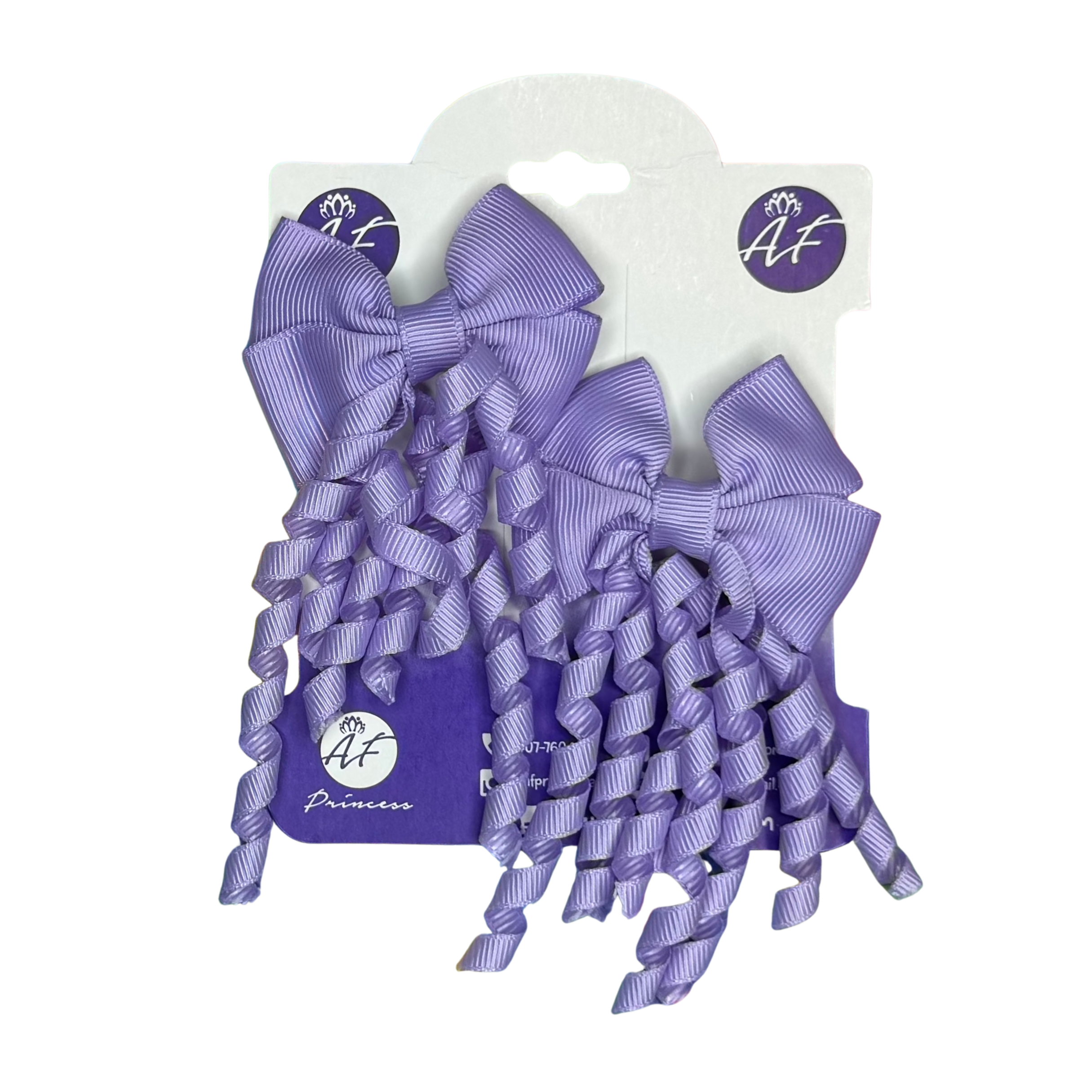 Handmade Curly Ribbon Bow Set for Girls / Boutique Hair Bows for Toddlers & Kids