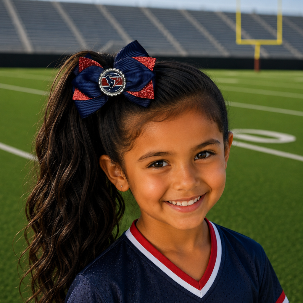 National Football Teams Inspired Cute Hairbow