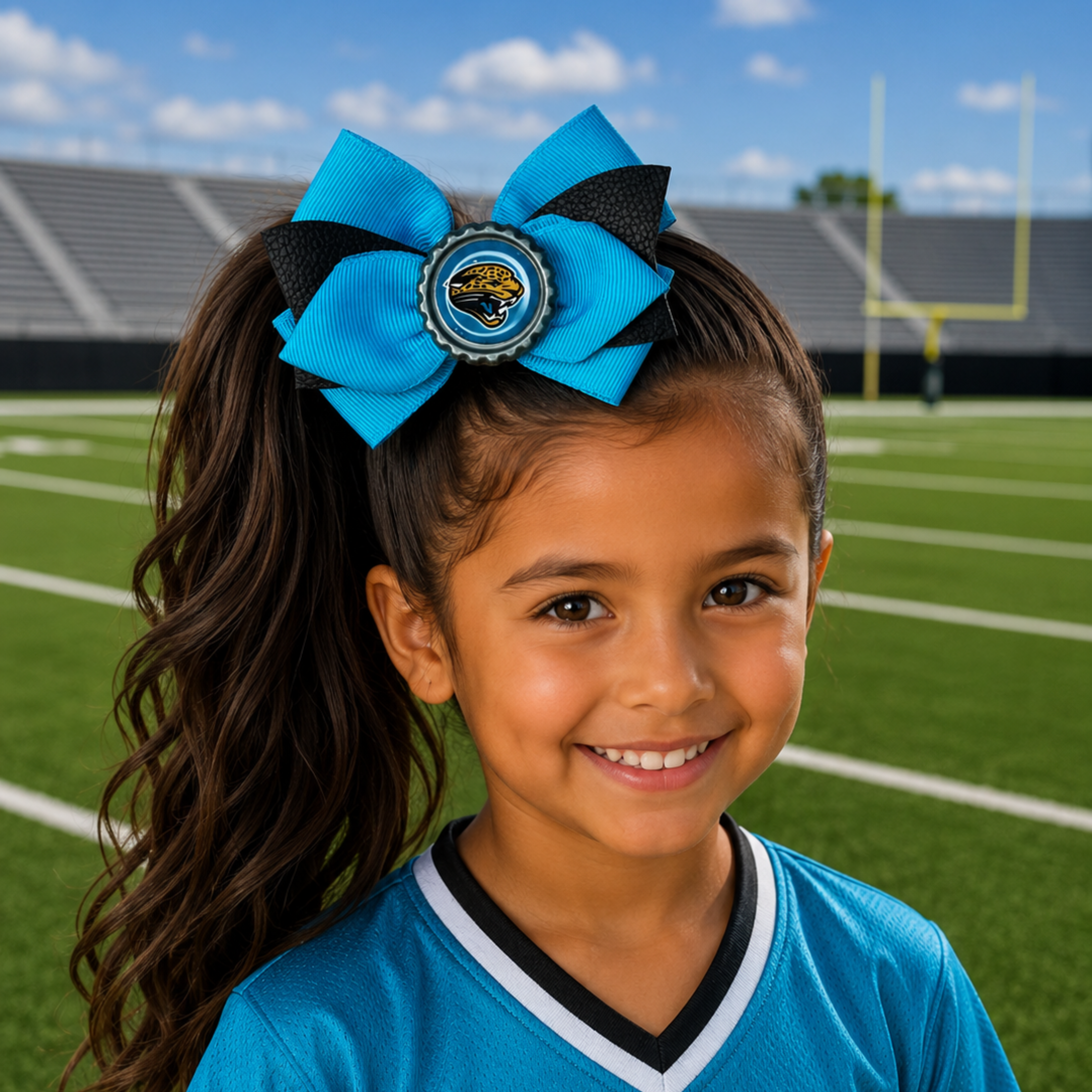 National Football Teams Inspired Cute Hairbow