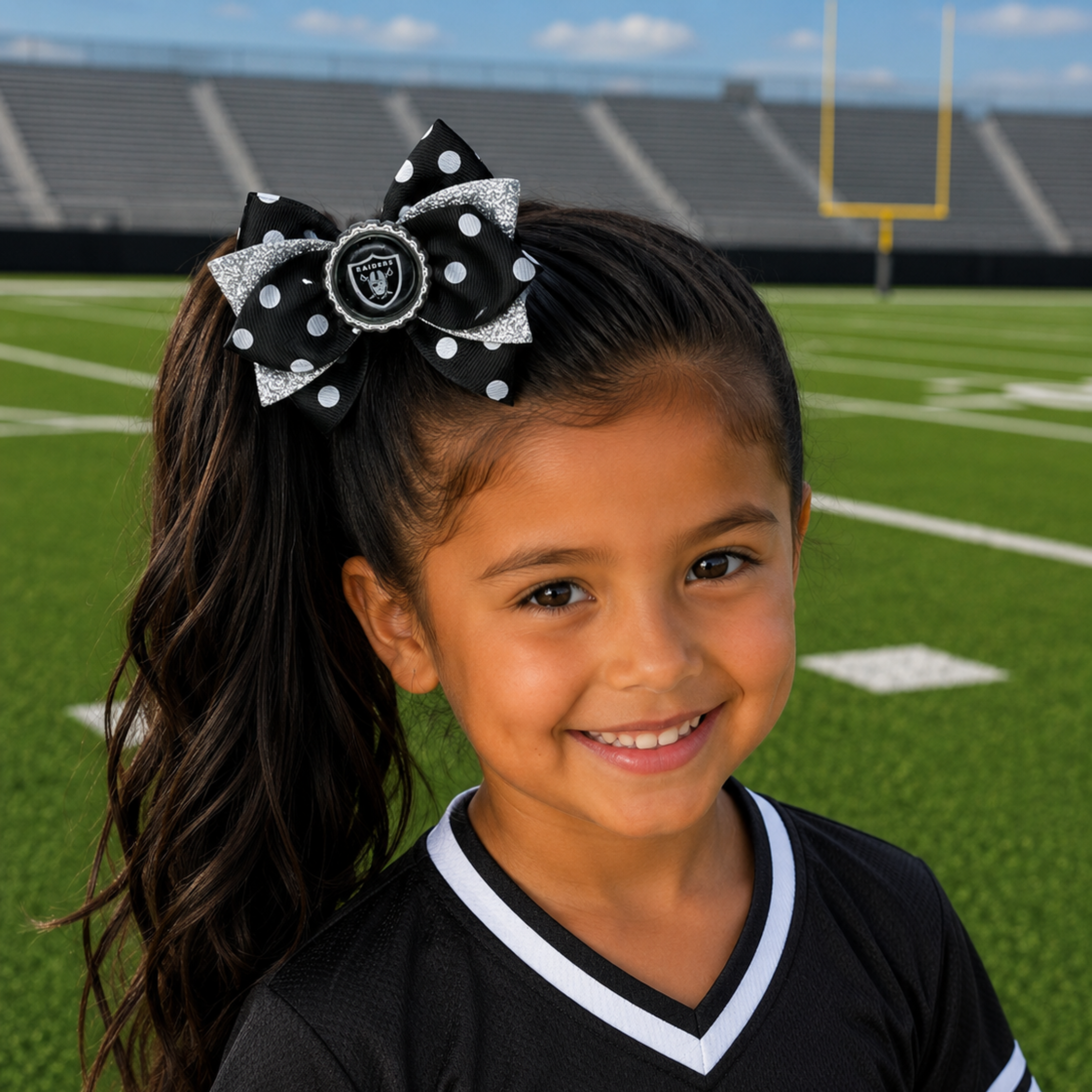 National Football Teams Inspired Cute Hairbow