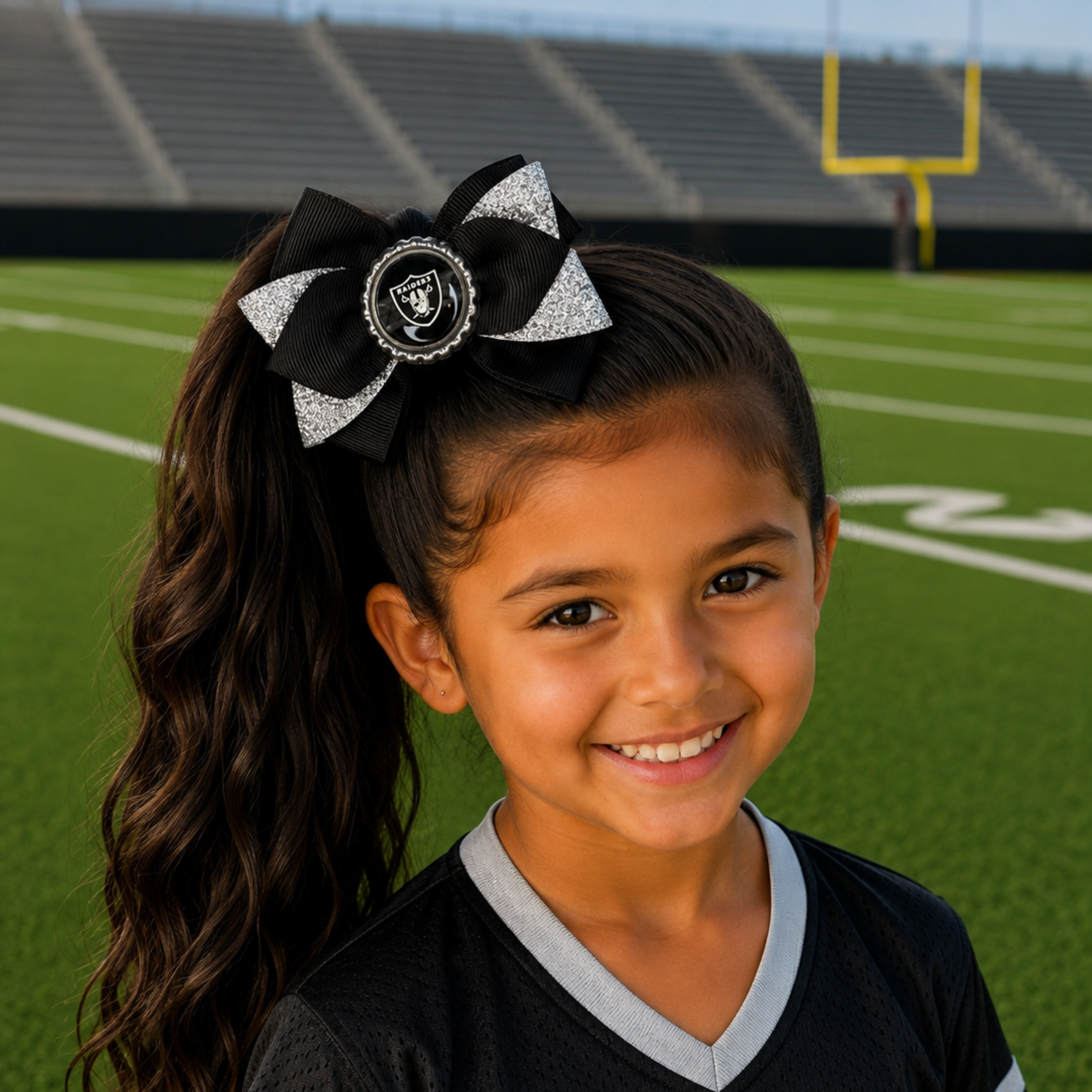 National Football Teams Inspired Cute Hairbow
