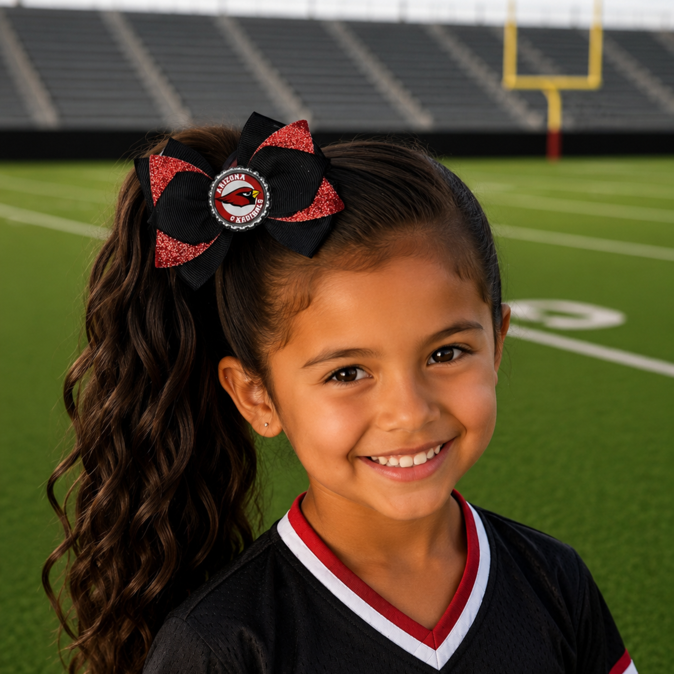 National Football Teams Inspired Cute Hairbow