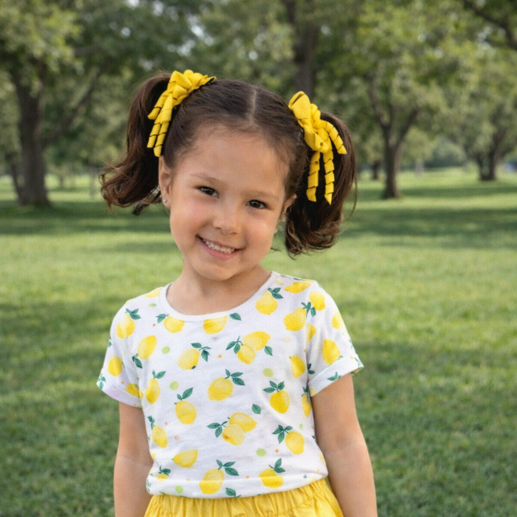 Handmade Curly Ribbon Bow Set for Girls / Boutique Hair Bows for Toddlers & Kids