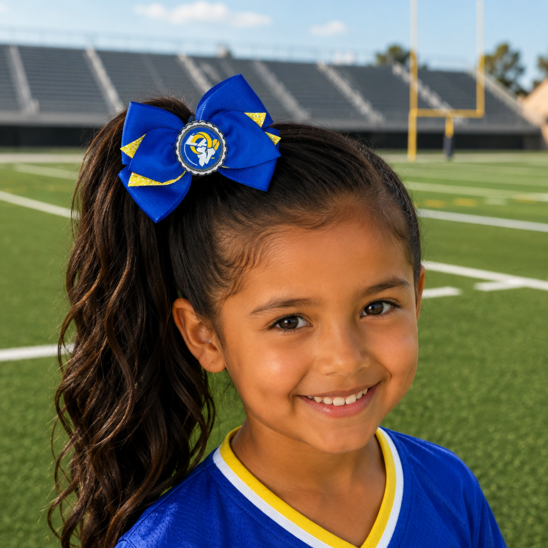 National Football Teams Inspired Cute Hairbow
