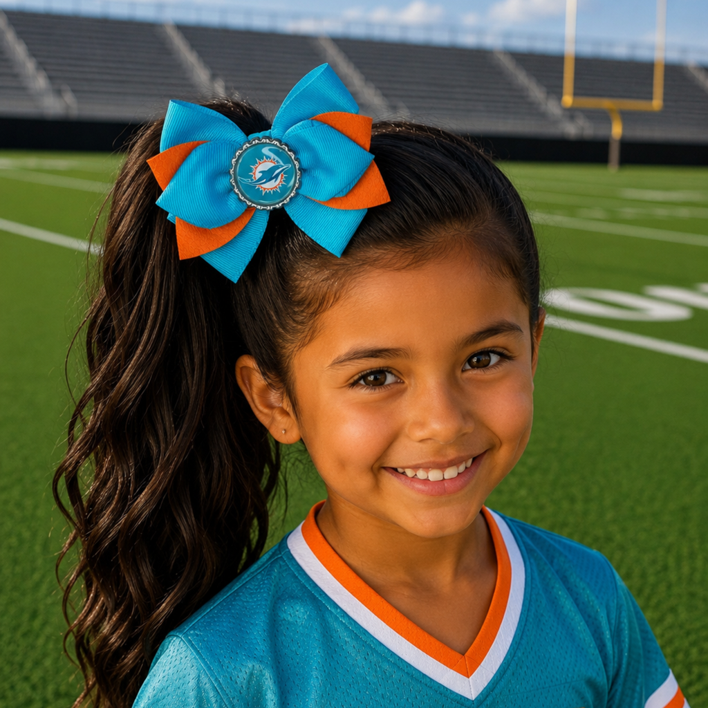National Football Teams Inspired Cute Hairbow