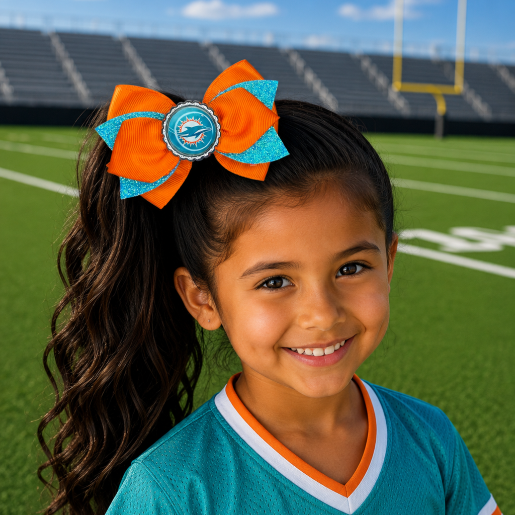 National Football Teams Inspired Cute Hairbow