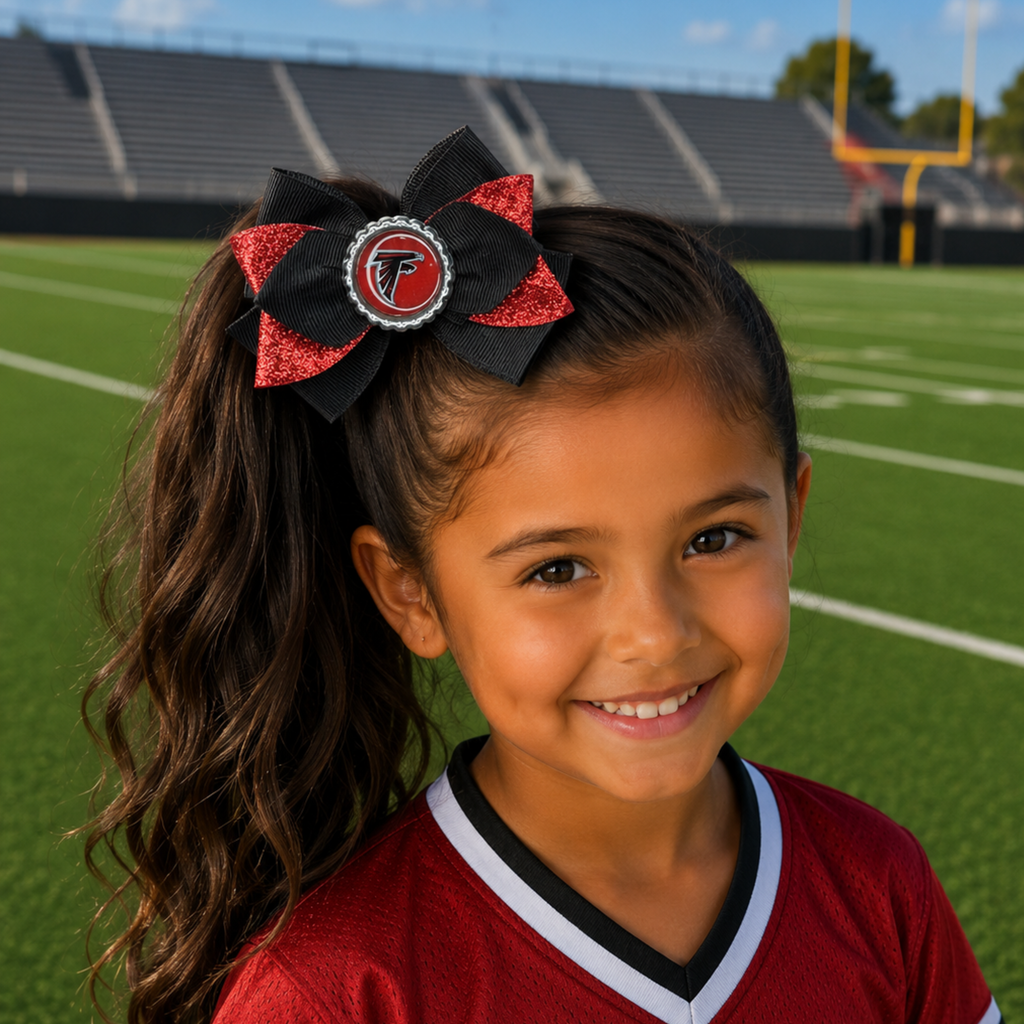 National Football Teams Inspired Cute Hairbow