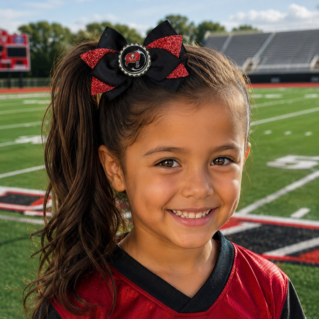 National Football Teams Inspired Cute Hairbow