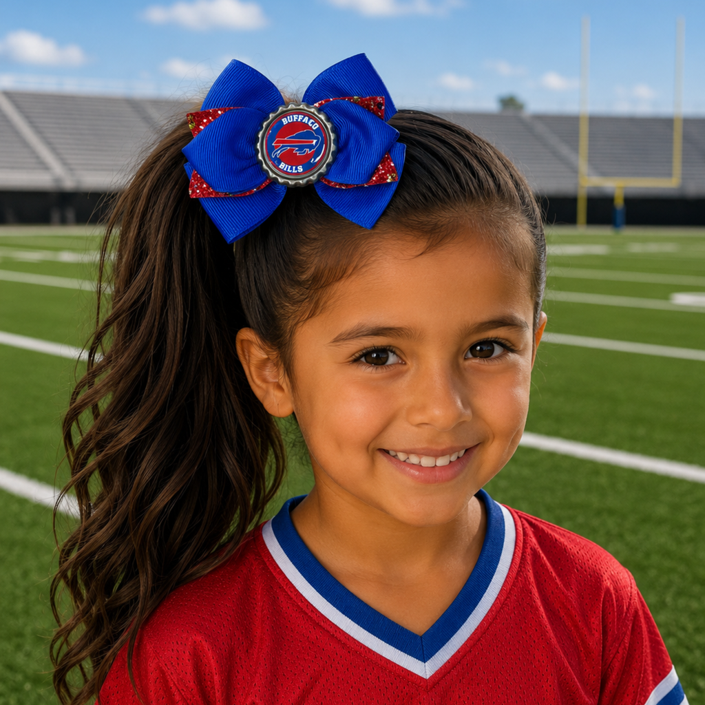National Football Teams Inspired Cute Hairbow