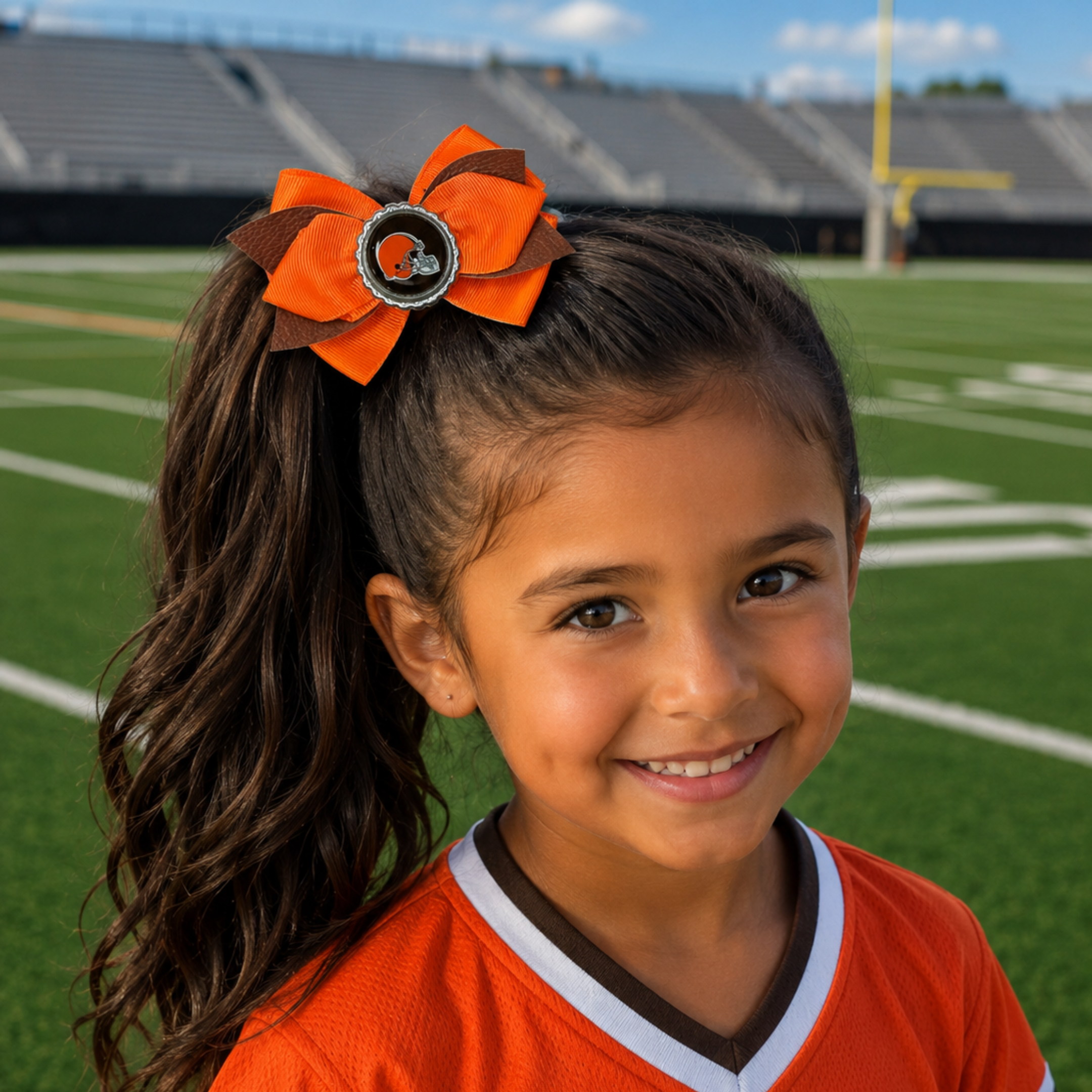 National Football Teams Inspired Cute Hairbow