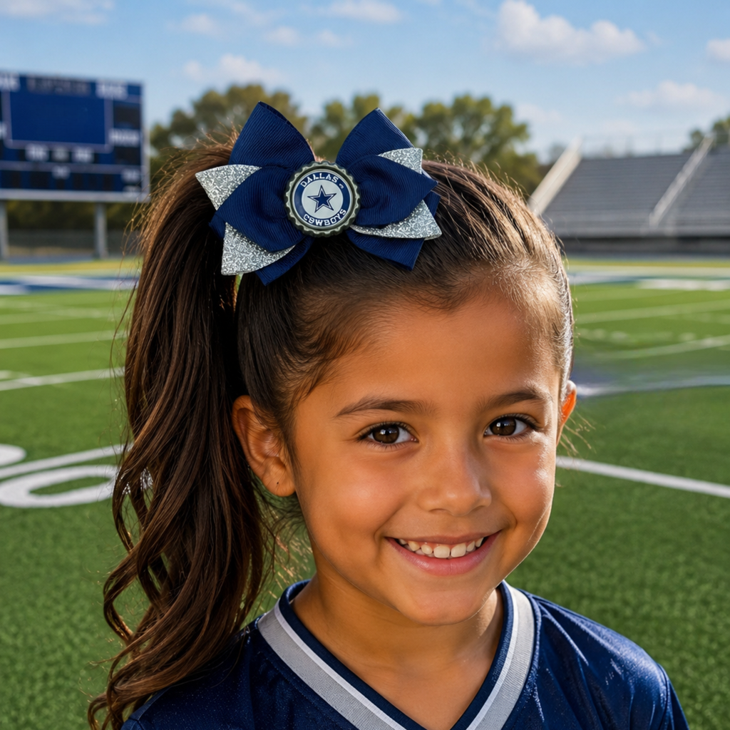 National Football Teams Inspired Cute Hairbow