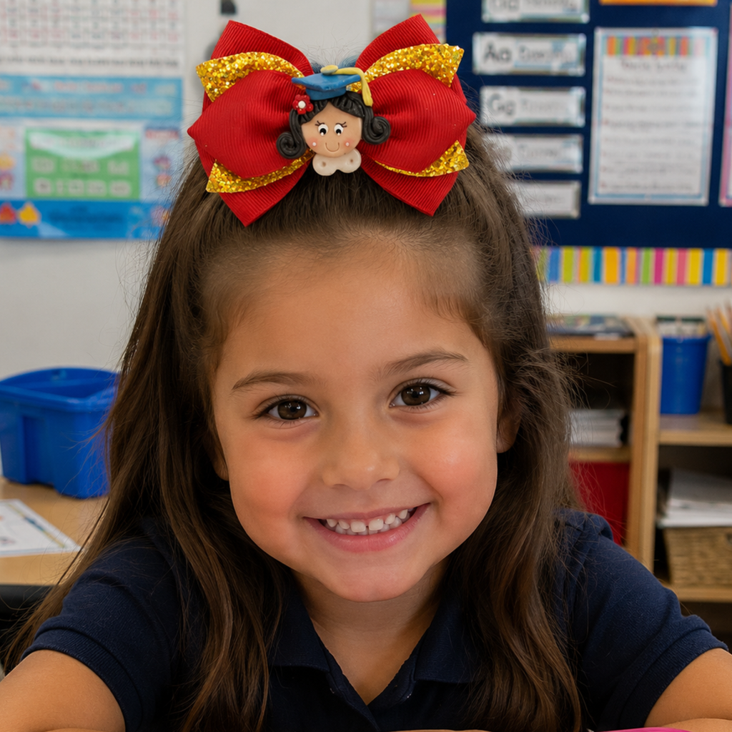 Back to School Handmade Cute Hairbows