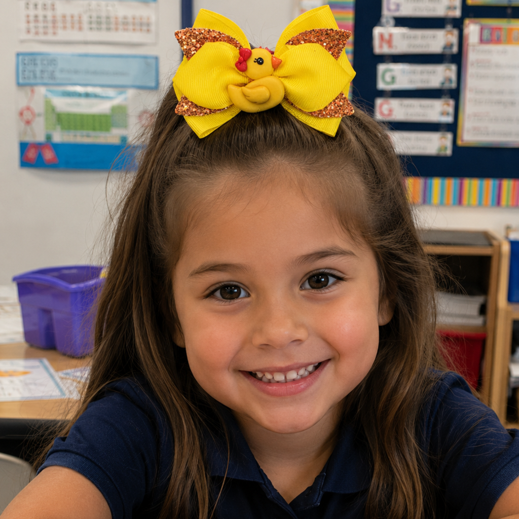 Back to School Handmade Cute Hairbows