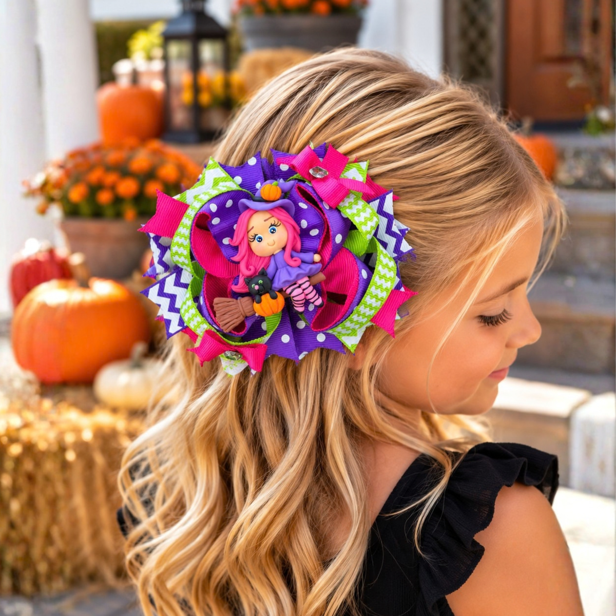 Halloween Boutique Hair Bows for Girls