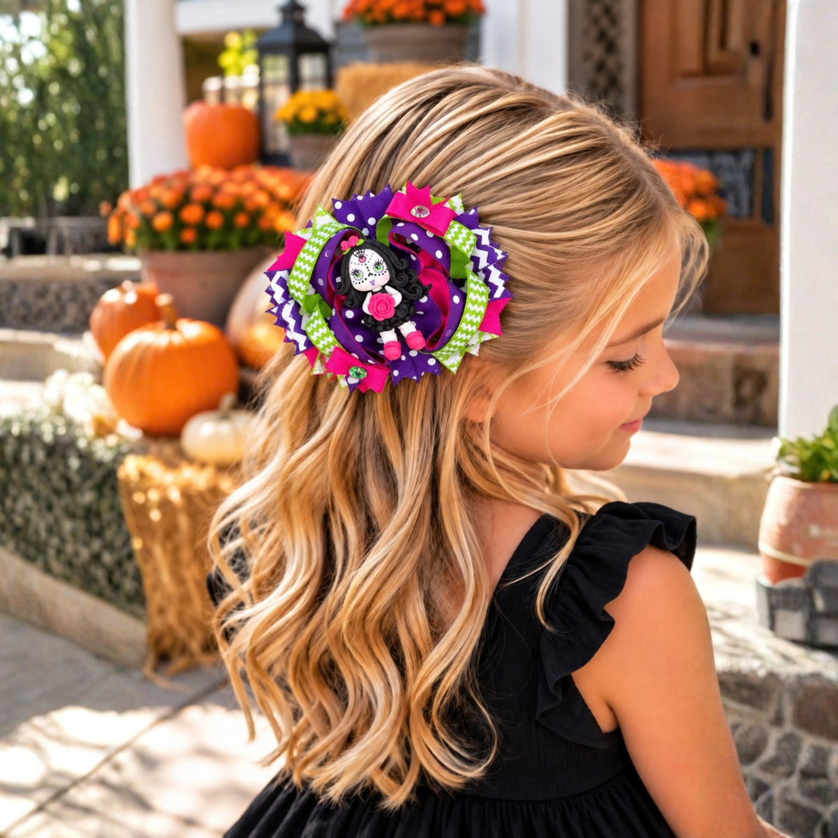 Halloween Boutique Hair Bows for Girls