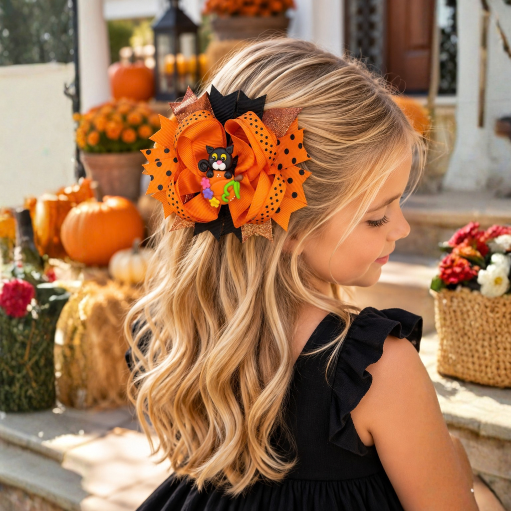 Halloween Boutique Hair Bows for Girls