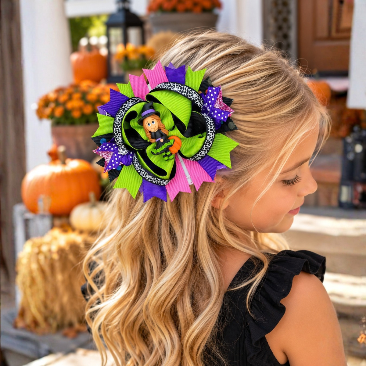 Halloween Boutique Hair Bows for Girls