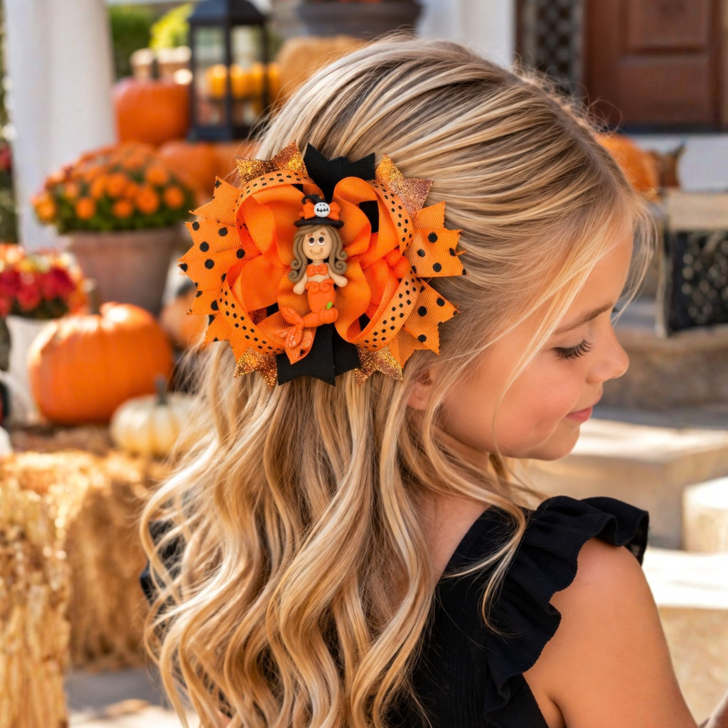 Halloween Boutique Hair Bows for Girls