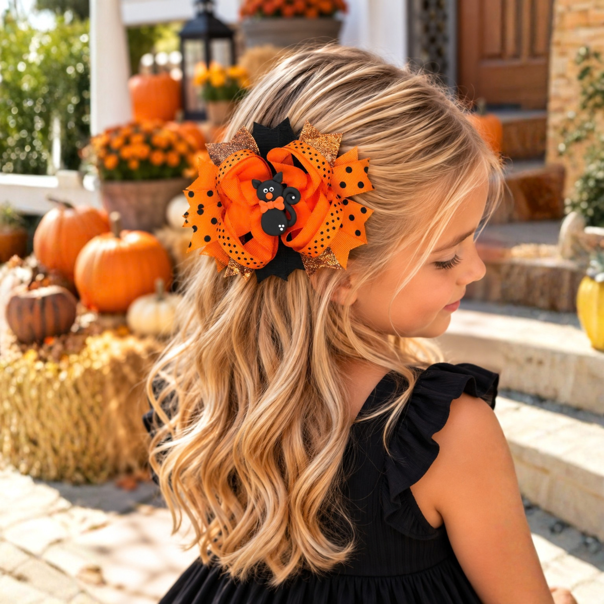Halloween Boutique Hair Bows for Girls