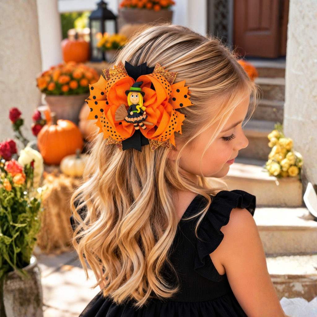 Halloween Boutique Hair Bows for Girls
