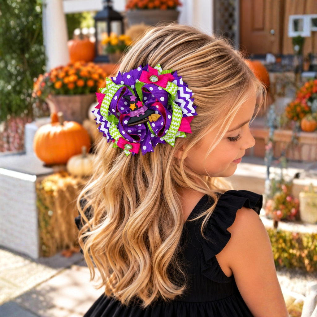 Halloween Boutique Hair Bows for Girls