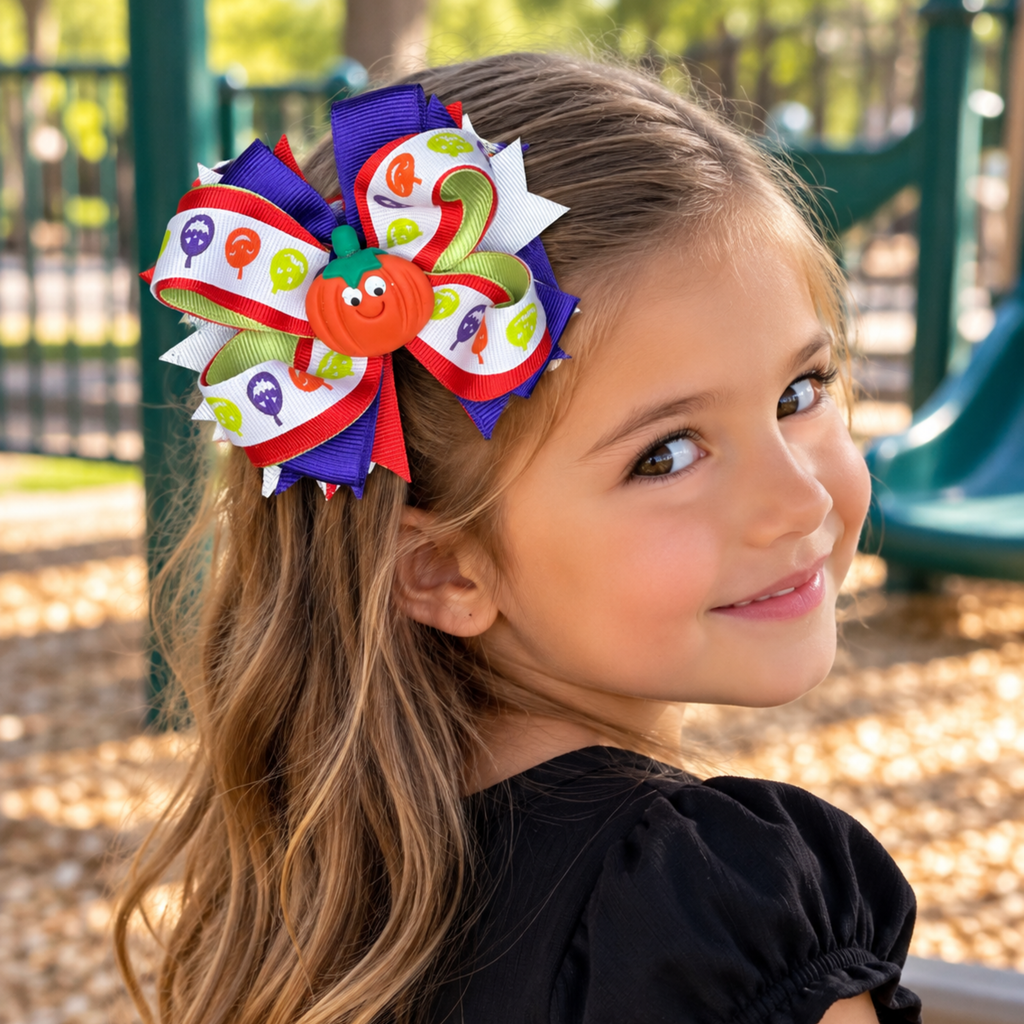 Halloween Boutique Hair Bows for Girls