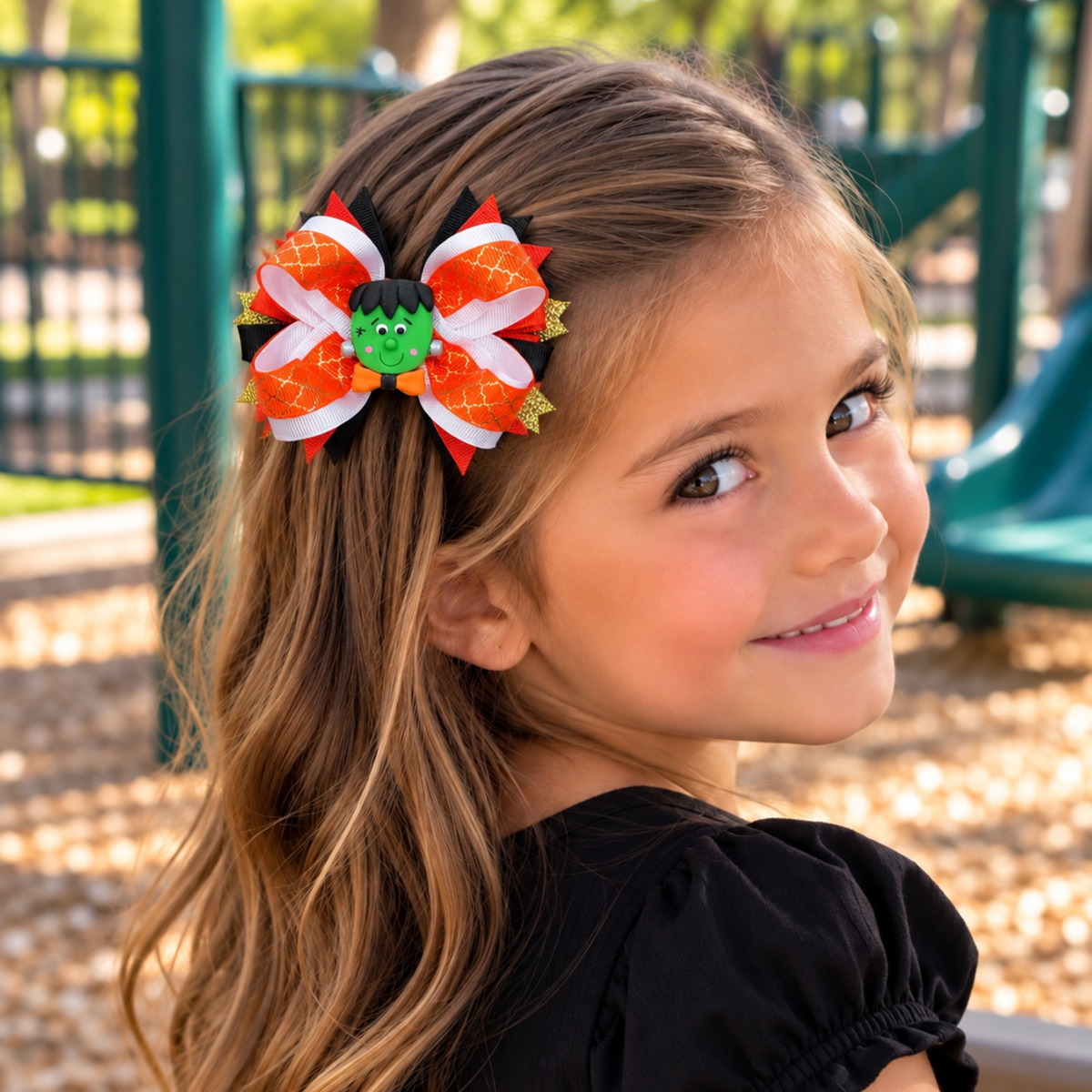 Halloween Boutique Hair Bows for Girls