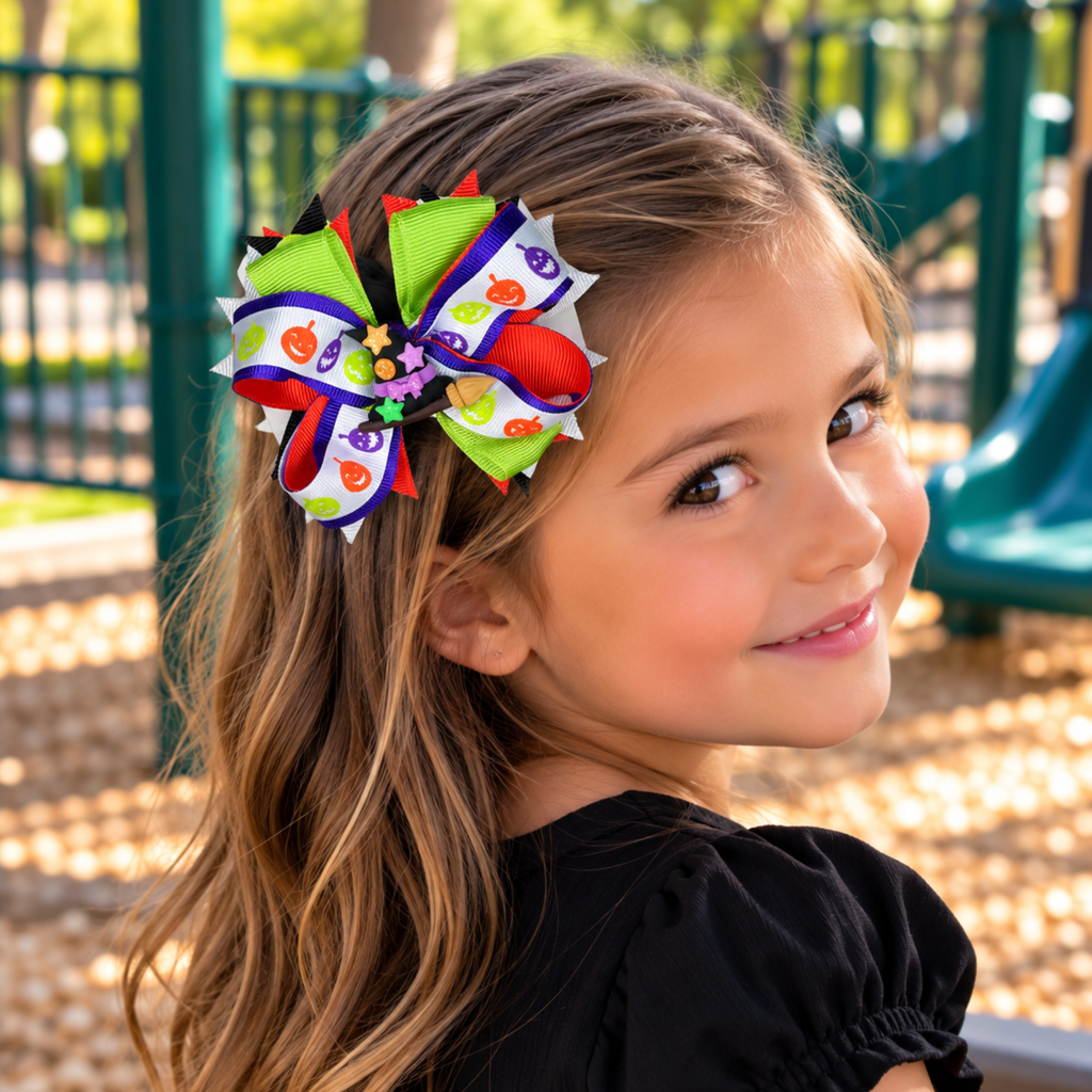 Halloween Boutique Hair Bows for Girls