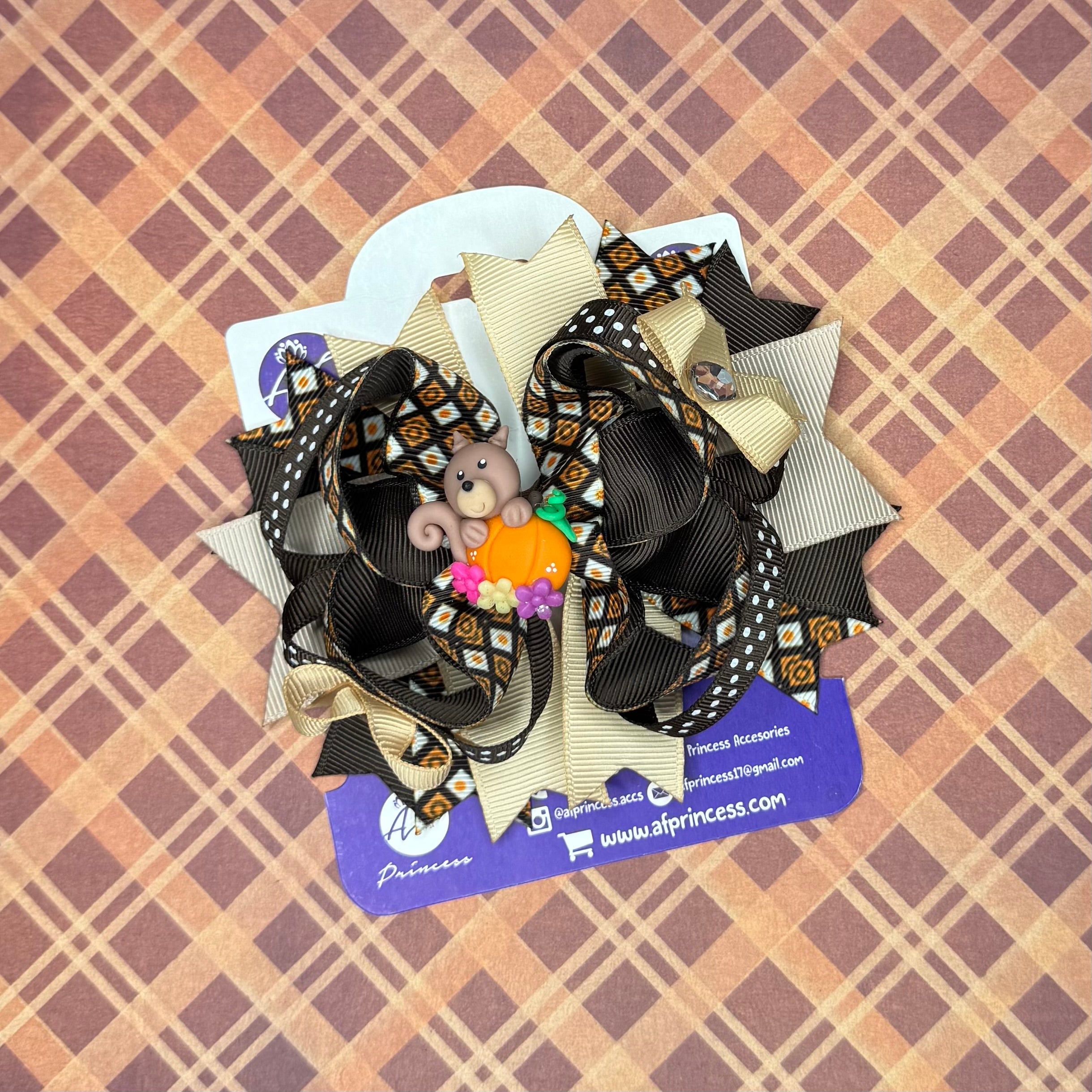 Fall / Thanksgiving Medium Hair Bow