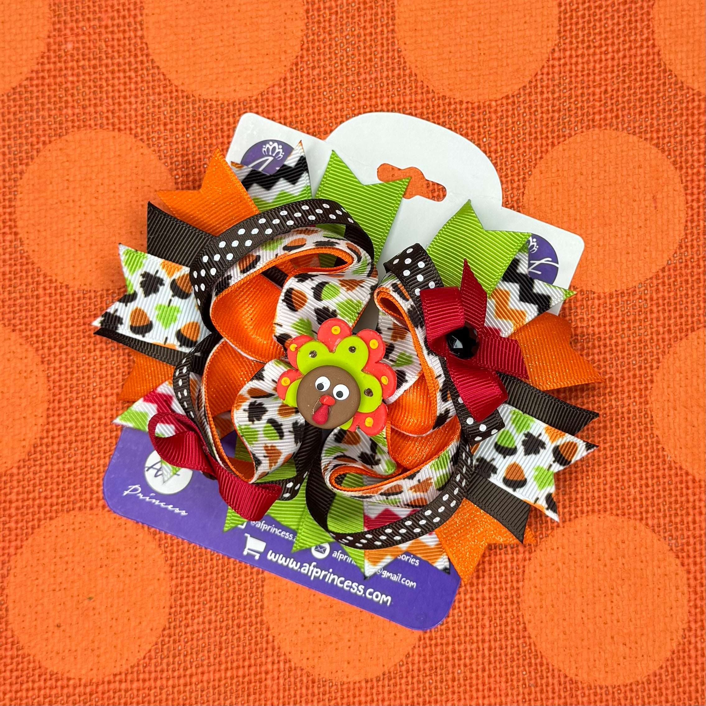 Fall / Thanksgiving Medium Hair Bow