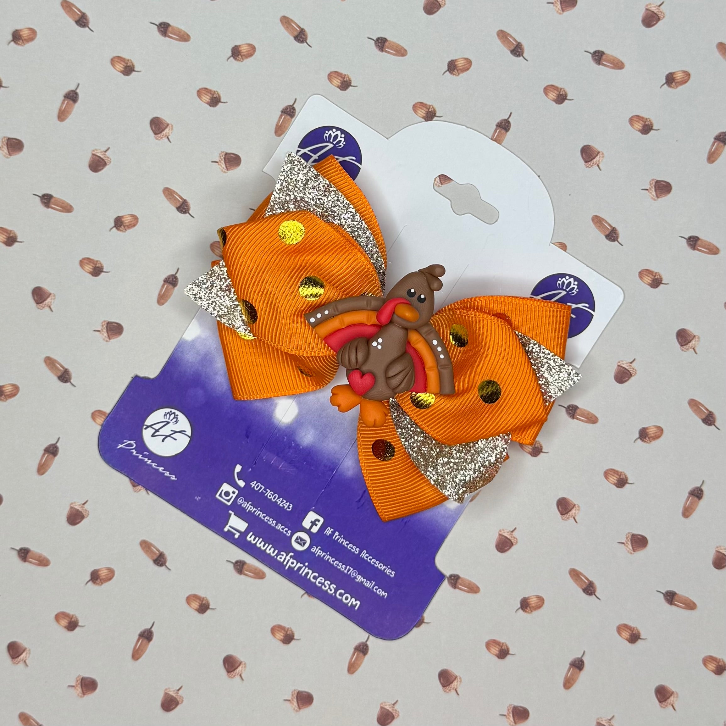 Fall/ Thanksgiving Cute Bow