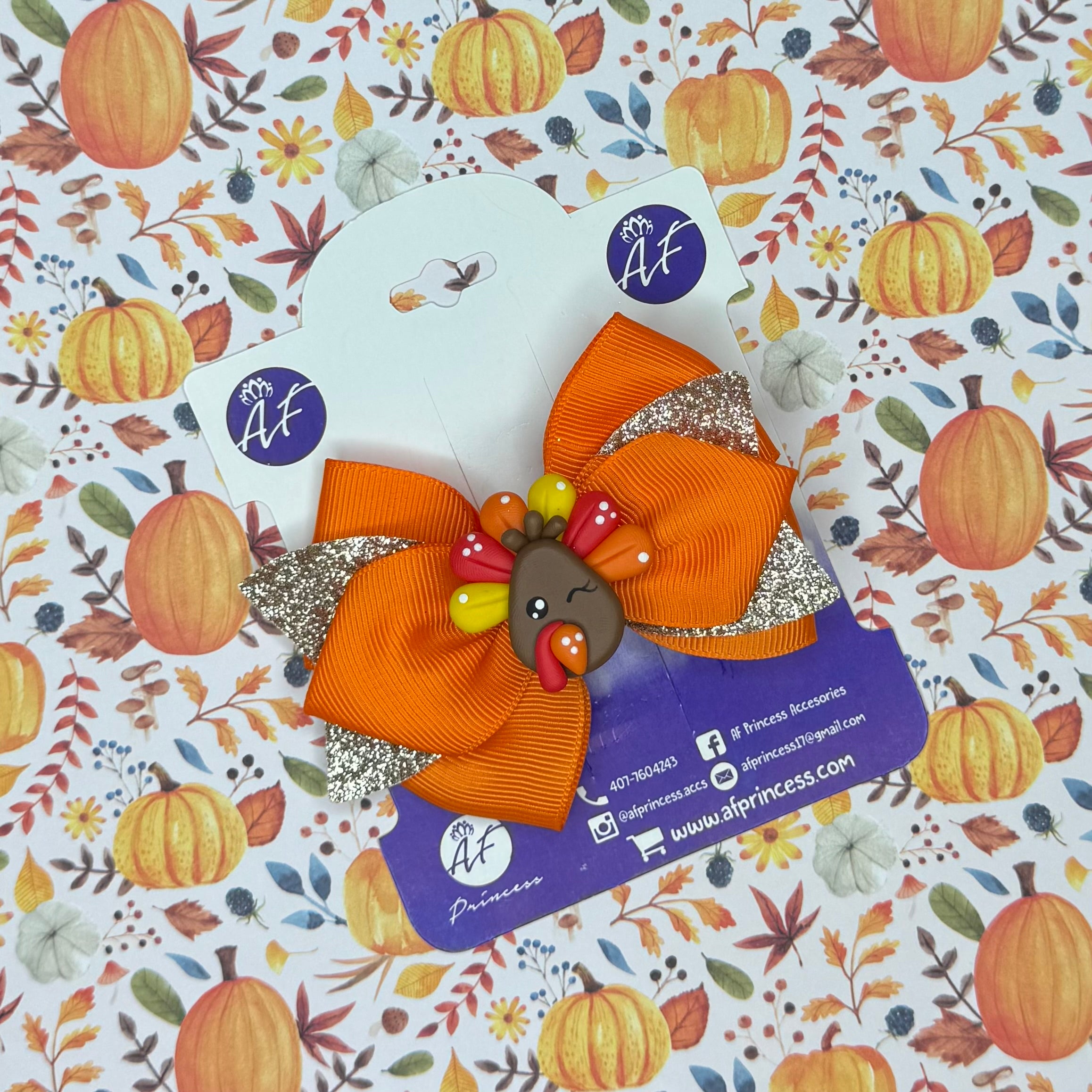 Fall/ Thanksgiving Cute Bow