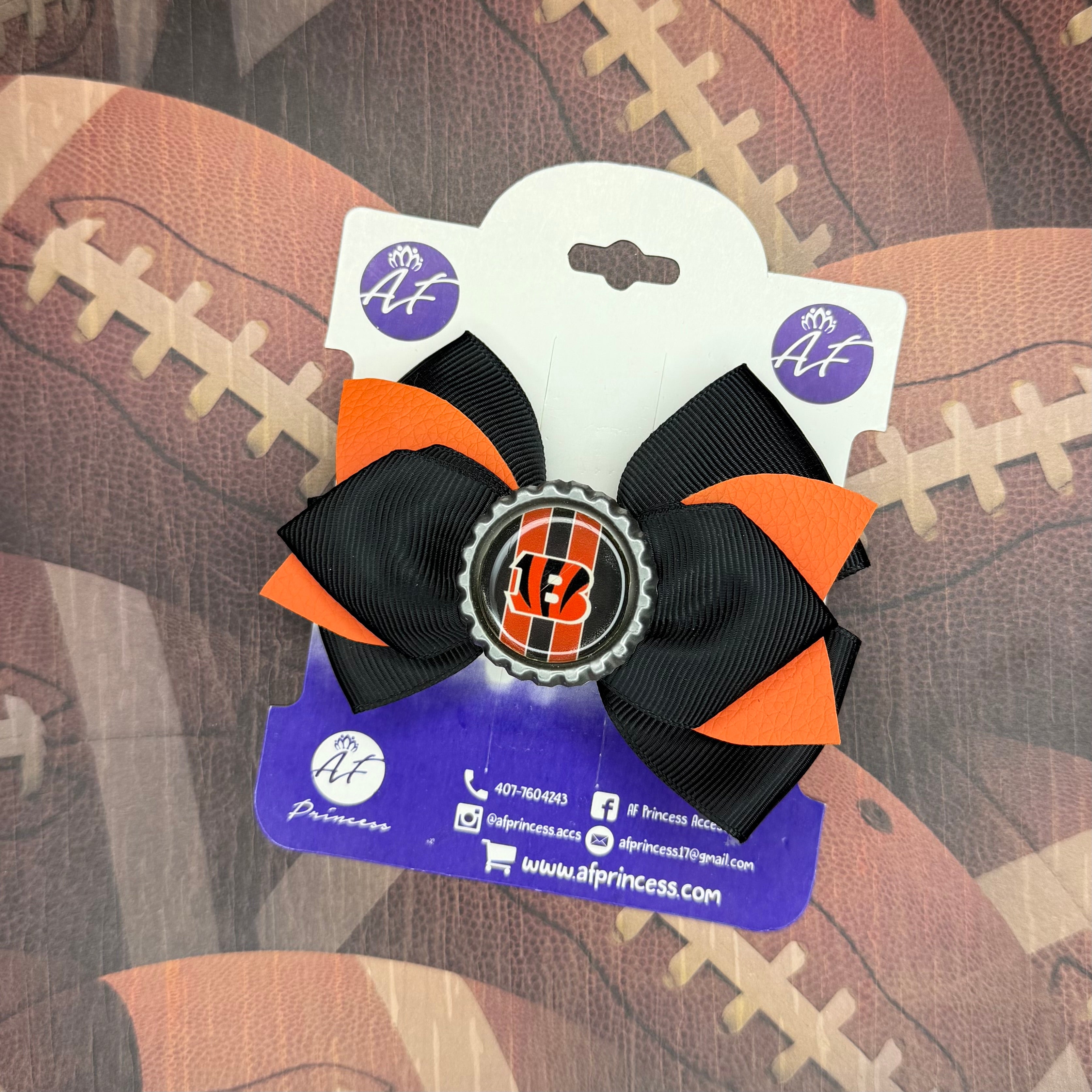 National Football Teams Inspired  Cute Bow – Cute Game Day Hair Clip