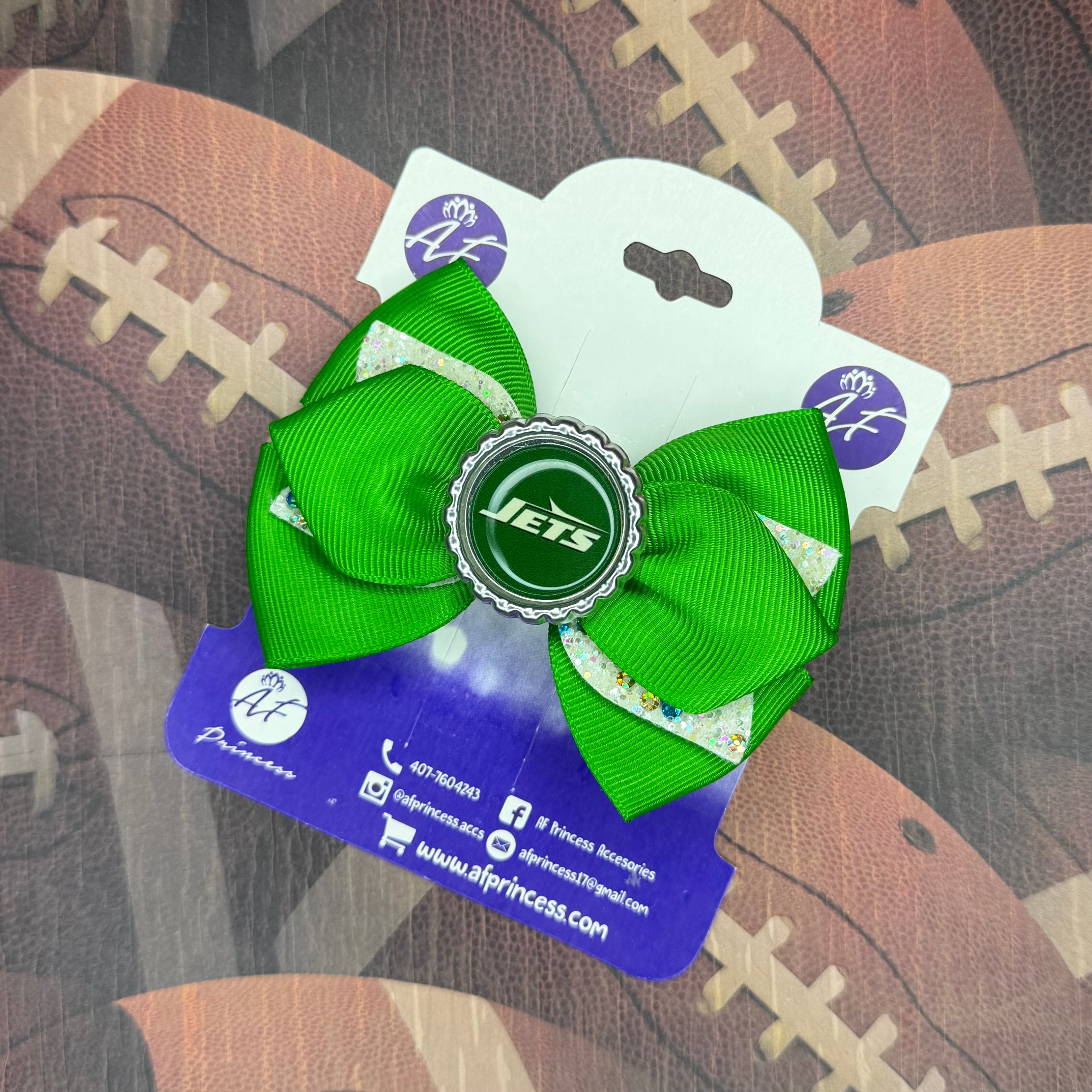 National Football Teams Inspired  Cute Bow – Cute Game Day Hair Clip