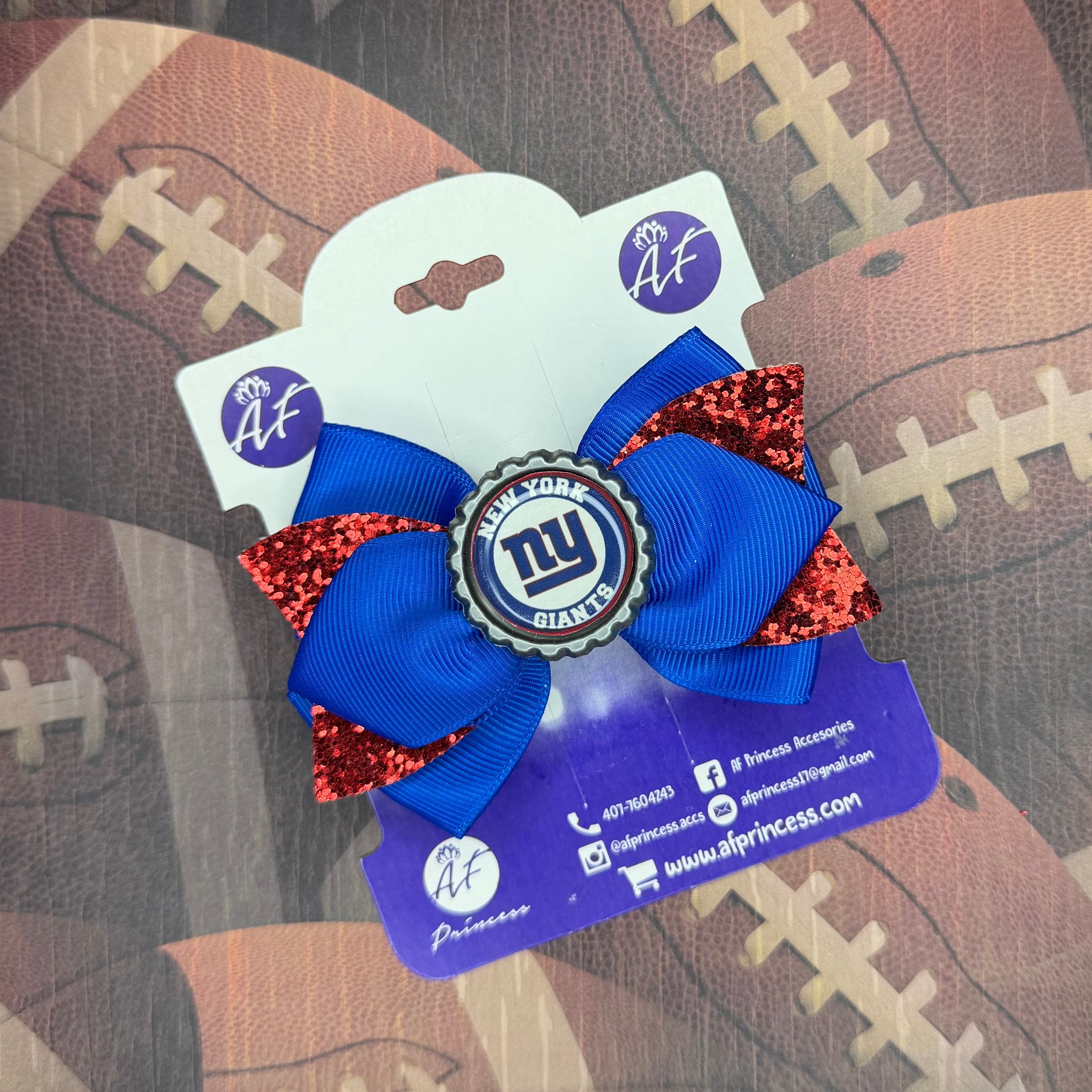 National Football Teams Inspired  Cute Bow – Cute Game Day Hair Clip