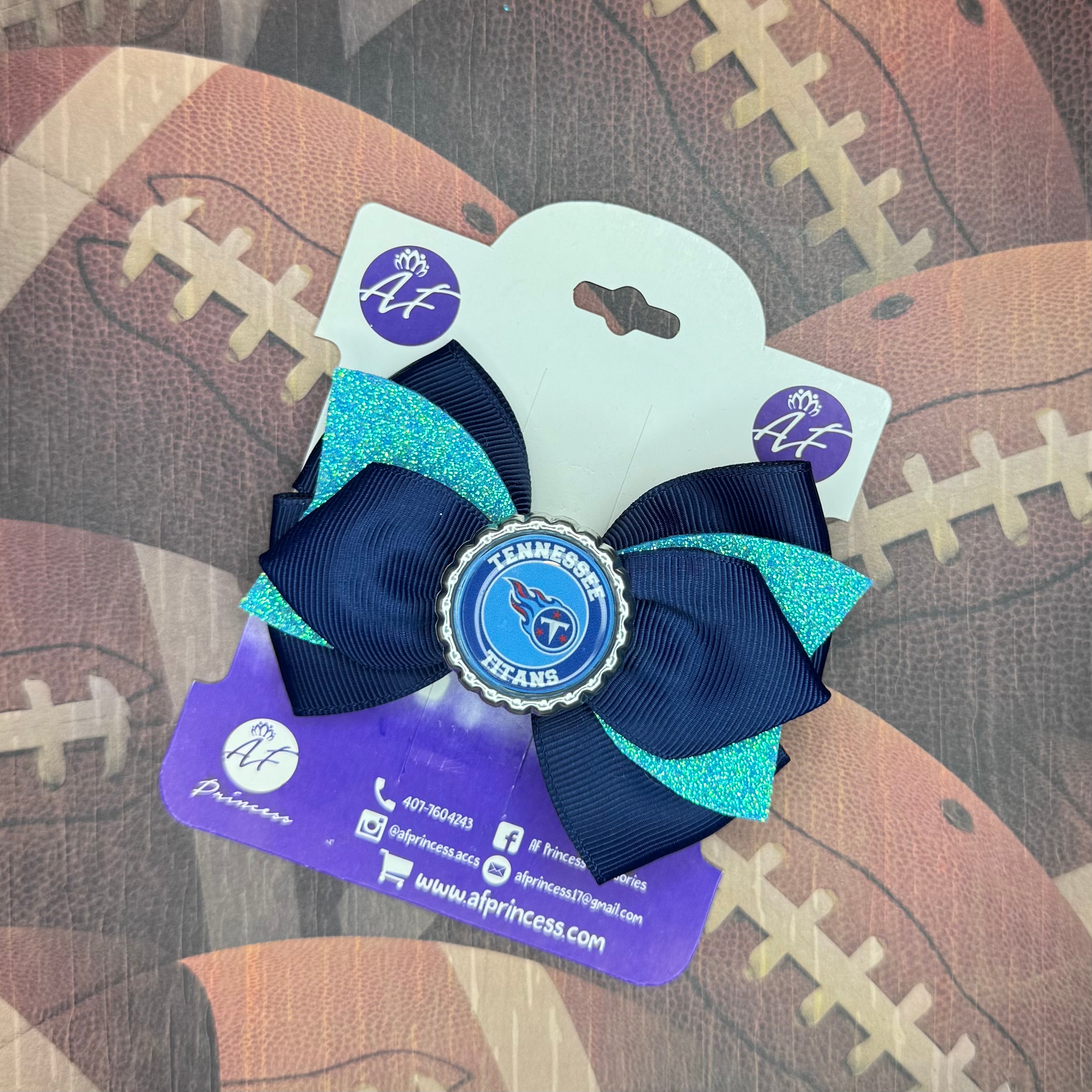 Football Cute Bow