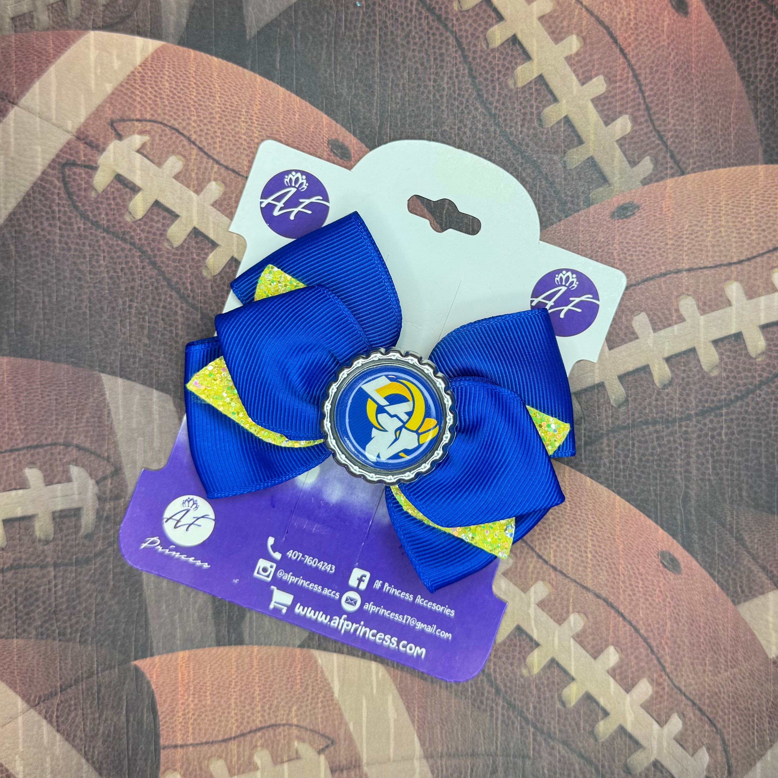 Football Cute Bow