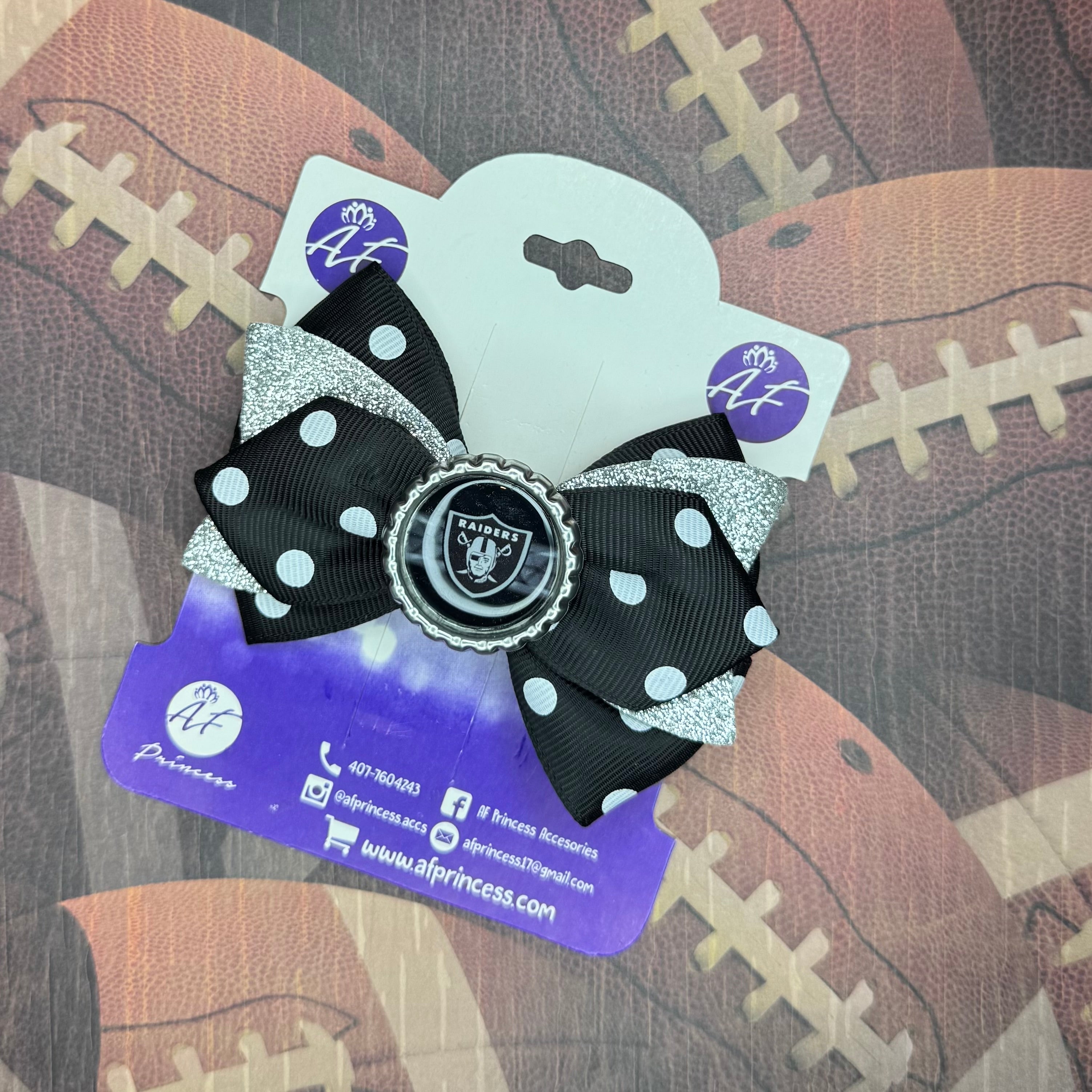 Football Cute Bow