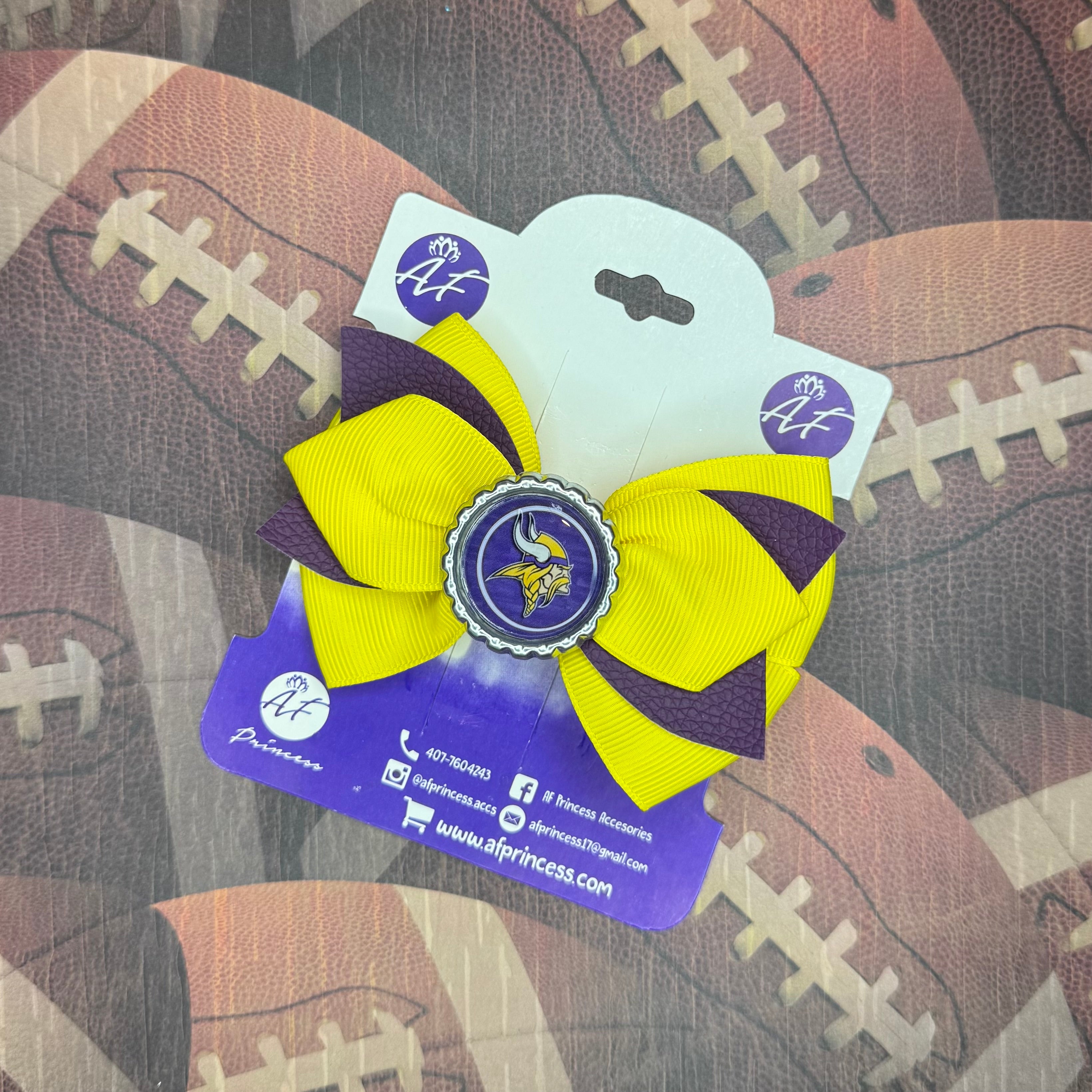 Football Cute Bow