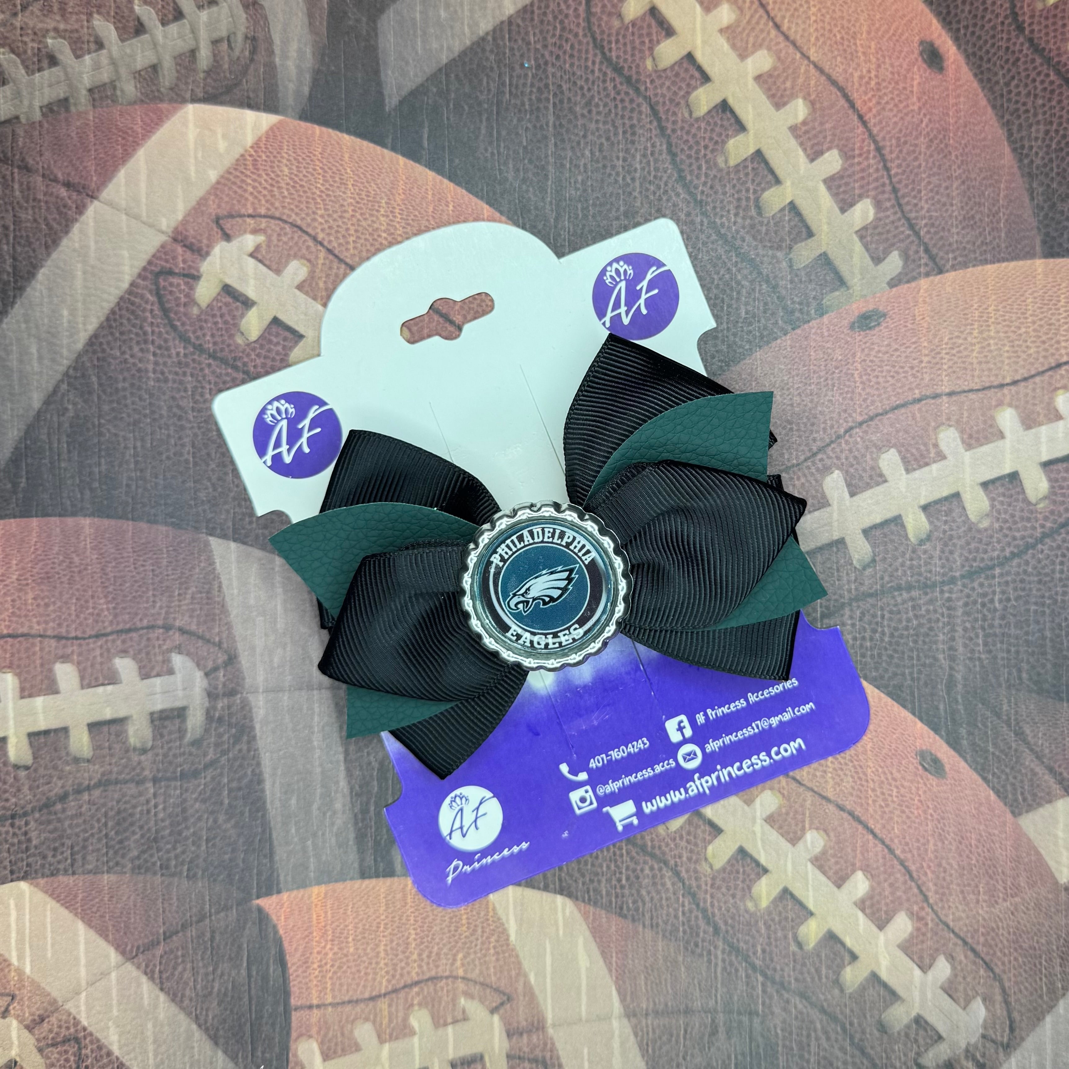 Football Cute Bow
