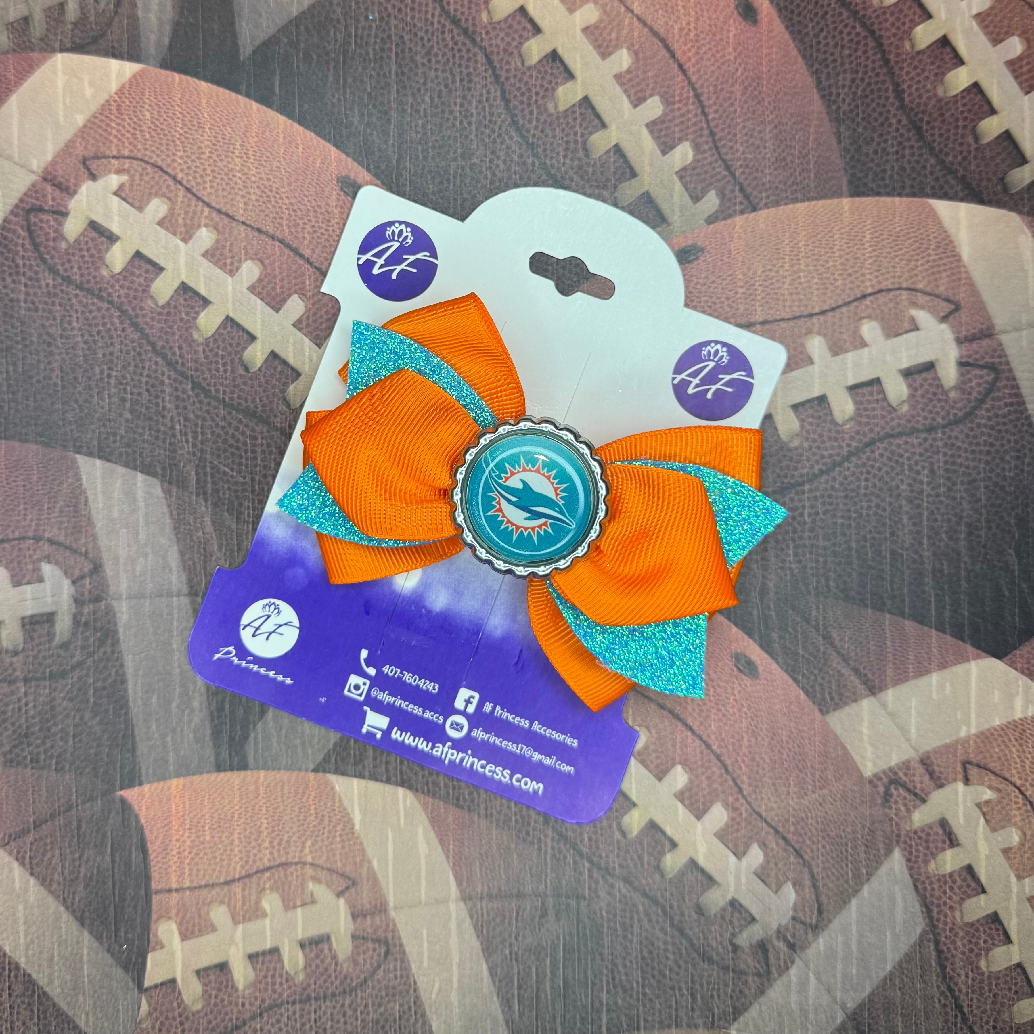 Football Cute Bow