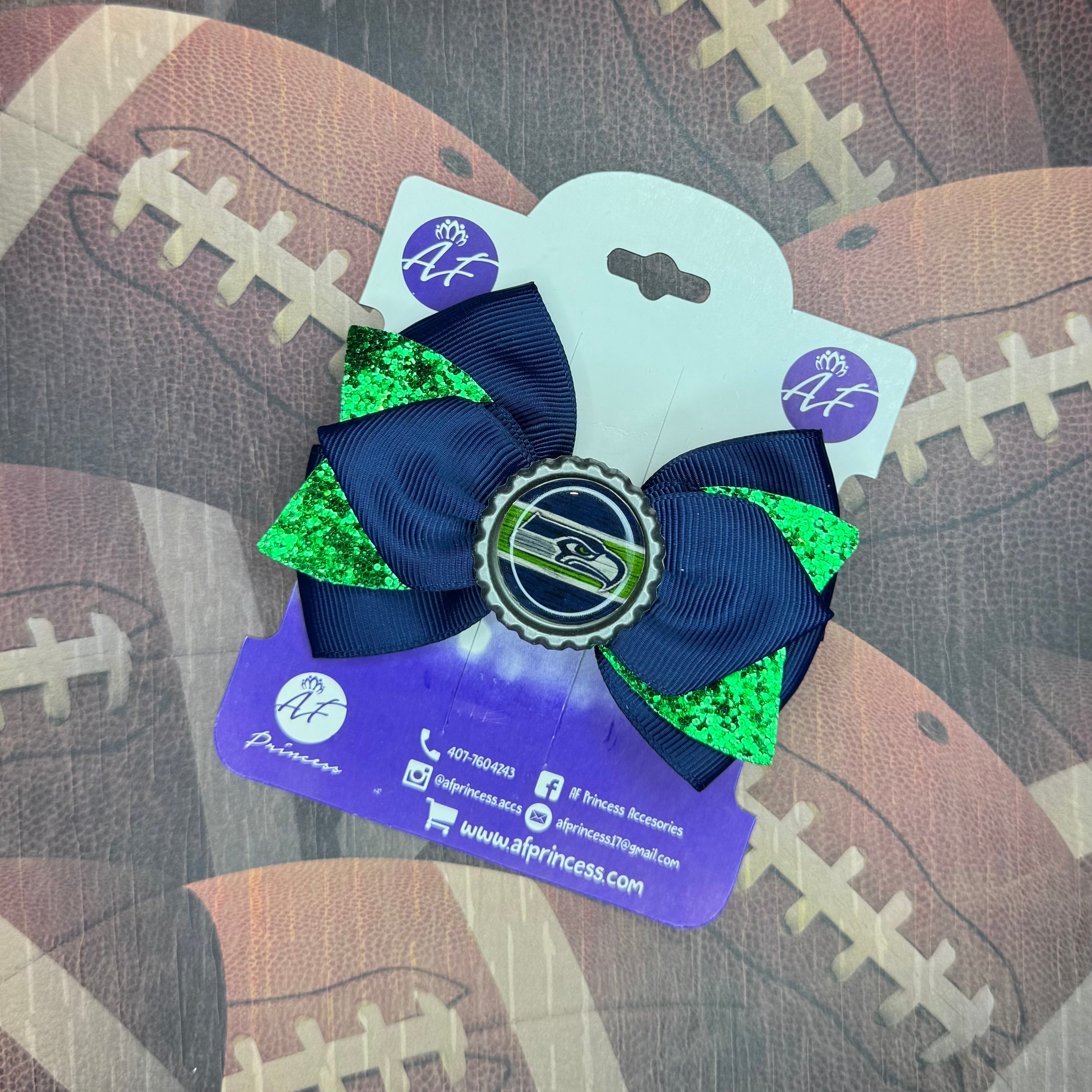 Football Cute Bow