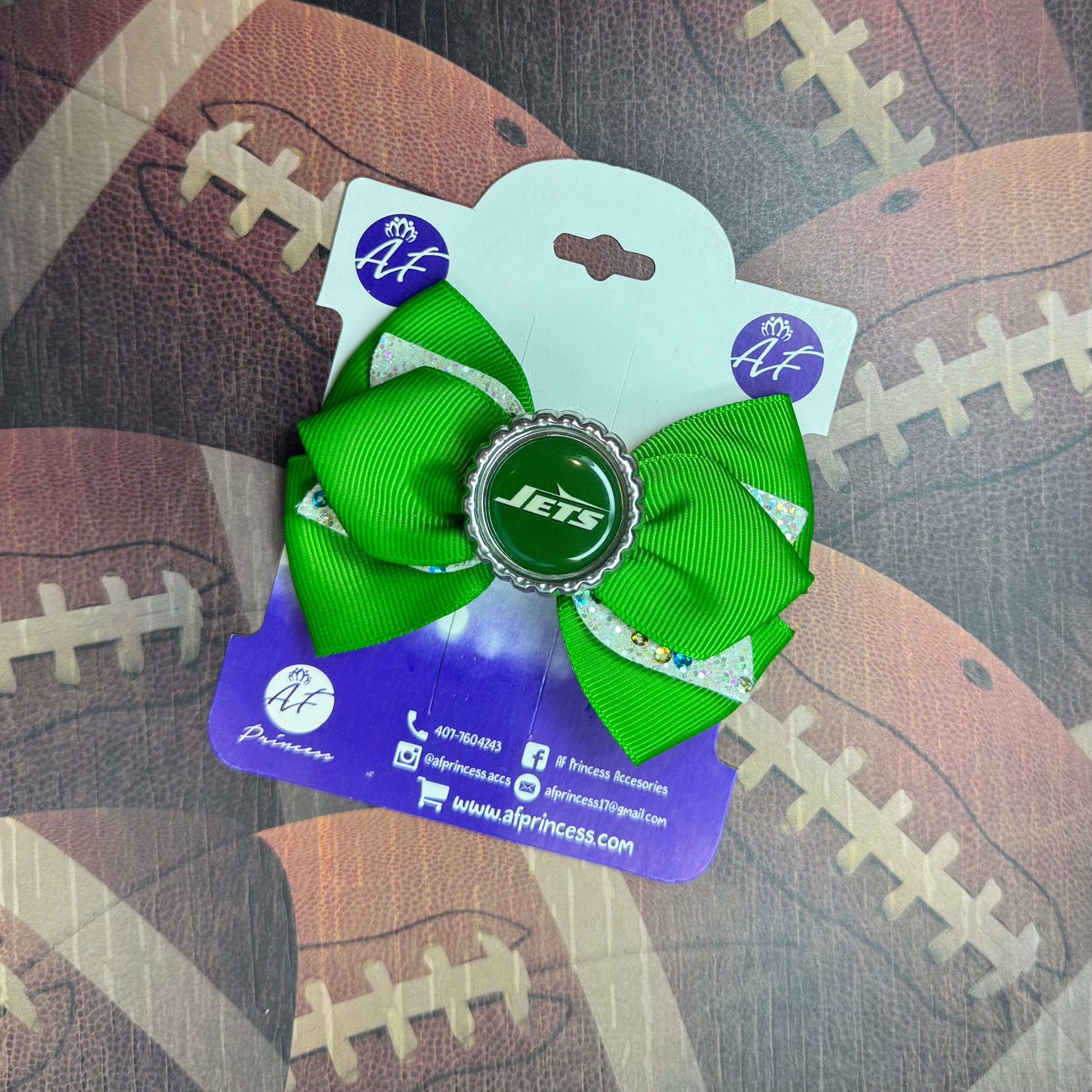 Football Cute Bow