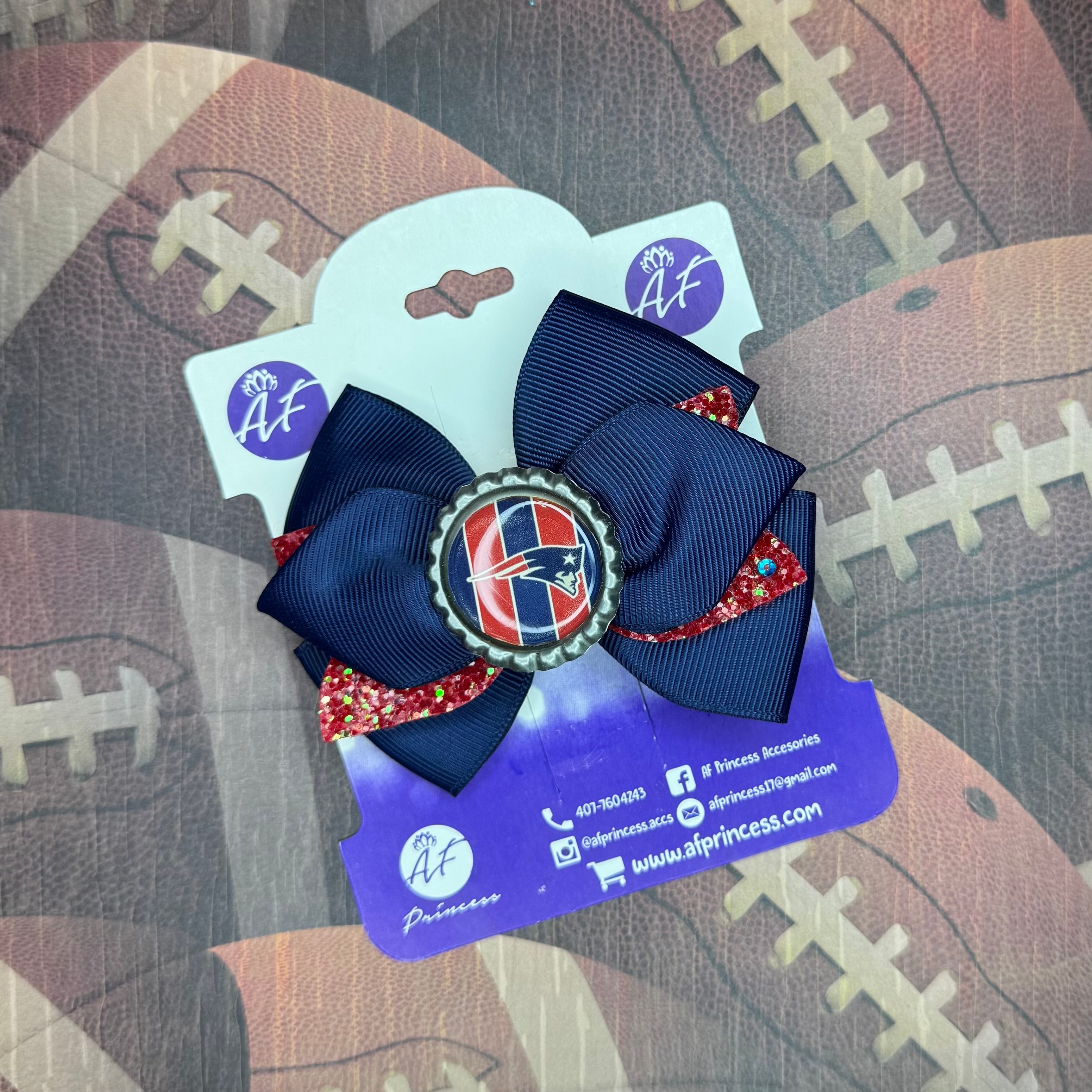 Football Cute Bow