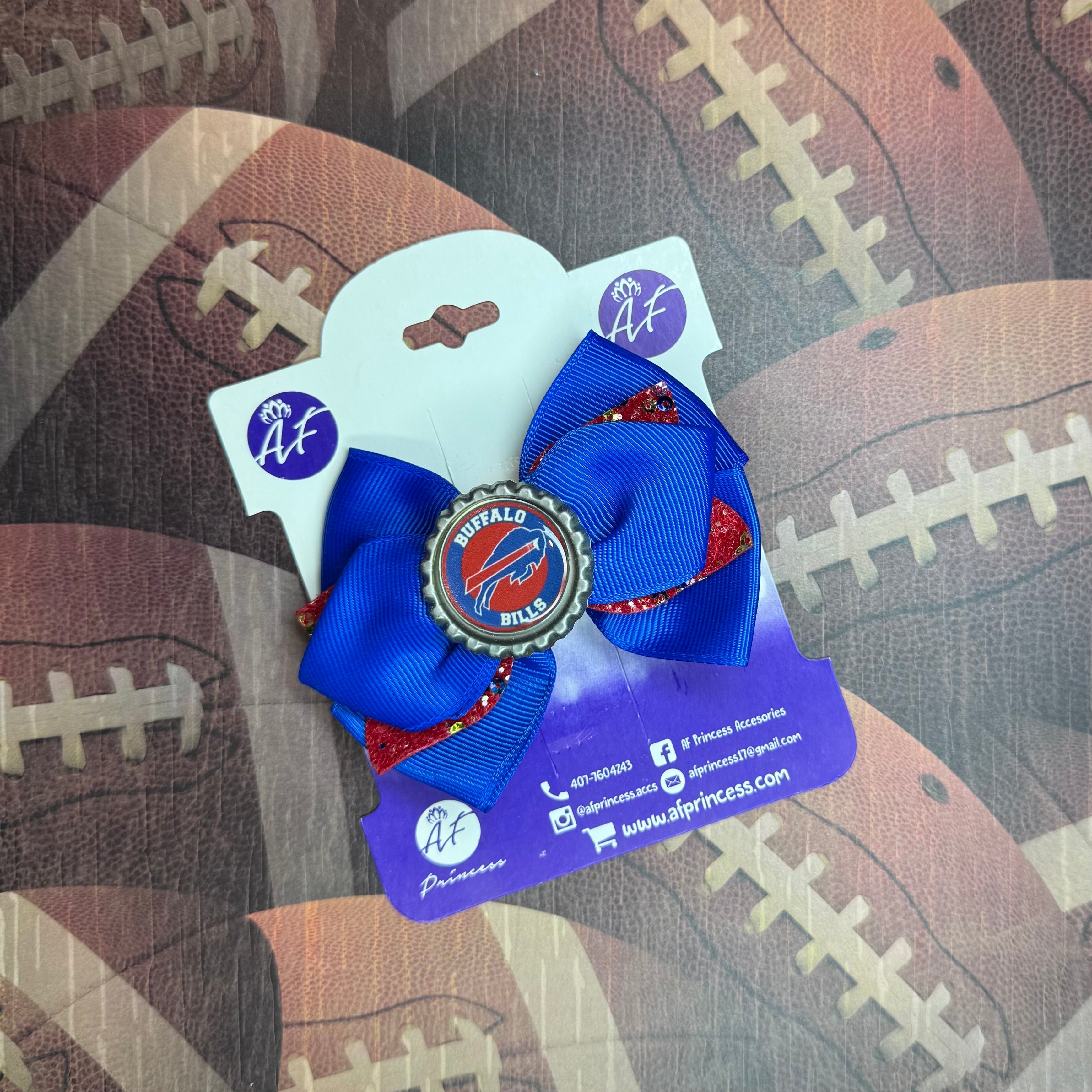 Football Cute Bow