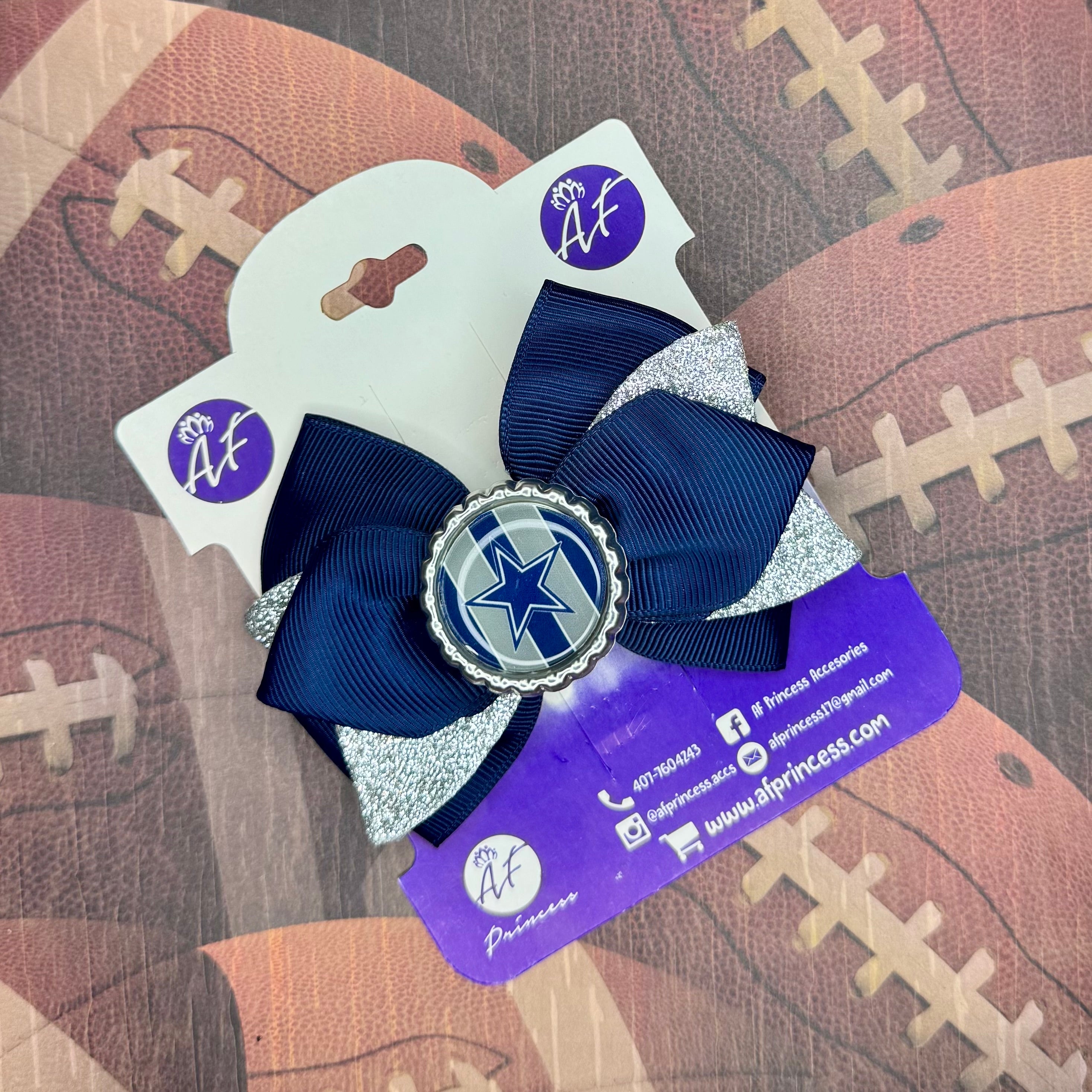 Football Cute Bow