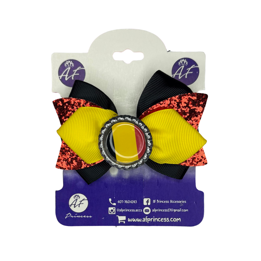 Handmade Belgium Hair Bow for Girls – Belgian Flag Boutique Bow Clip