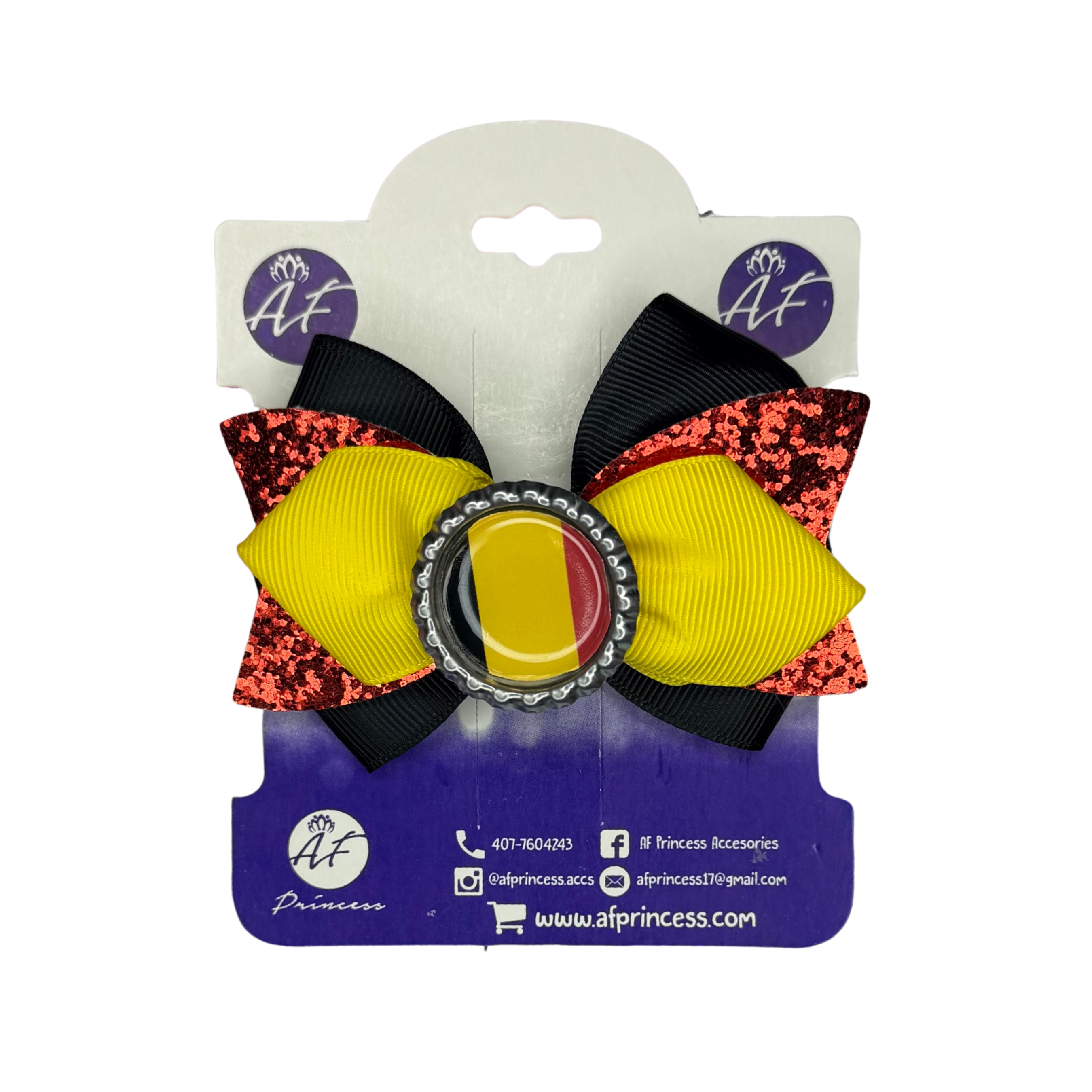 Handmade Belgium Hair Bow for Girls – Belgian Flag Boutique Bow Clip
