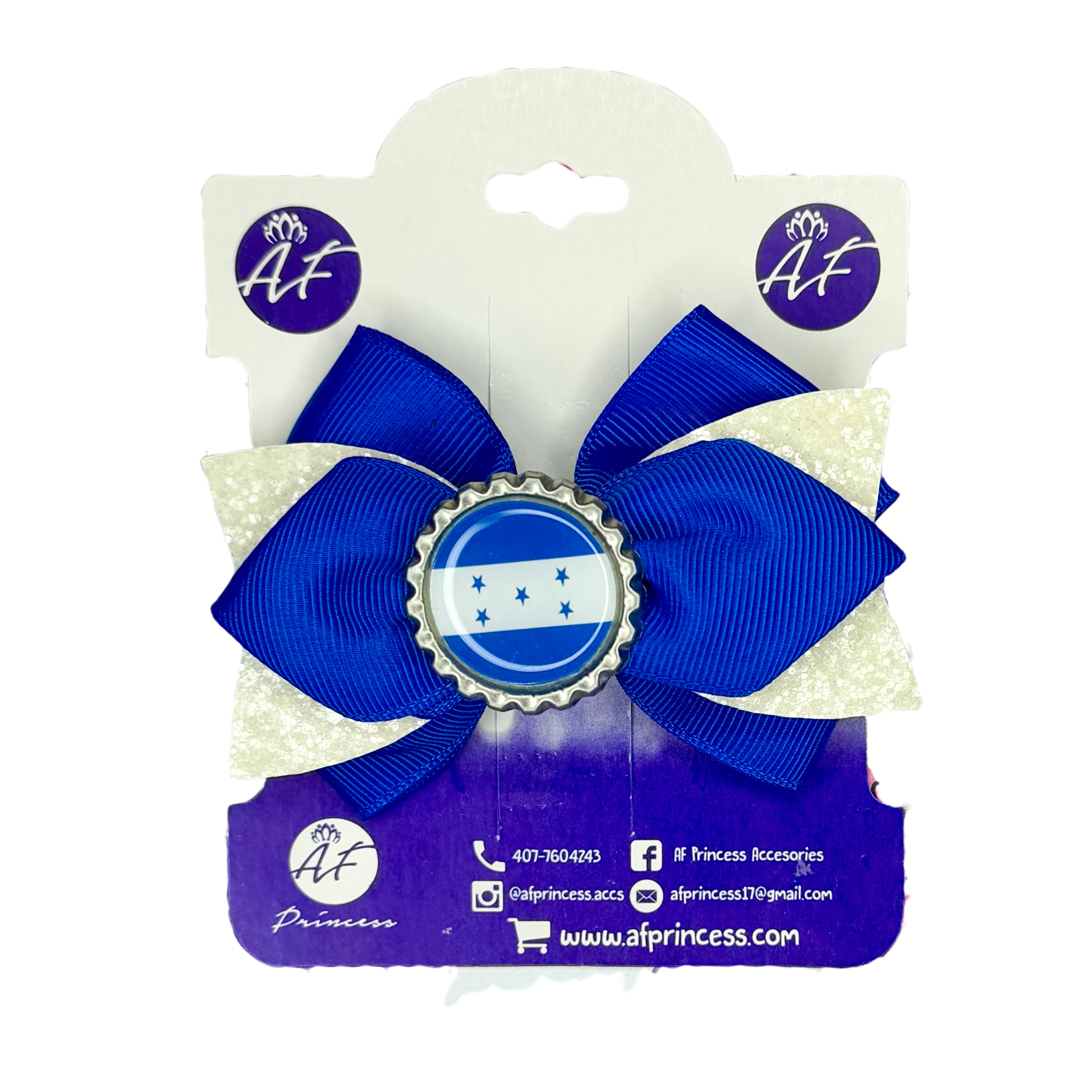 Handmade Honduras Hair Bow for Girls – Honduran Flag Boutique Bow Clip