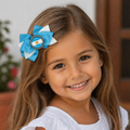 Handmade Argentina Hair Bow for Girls – Argentine Flag Boutique Bow Clip